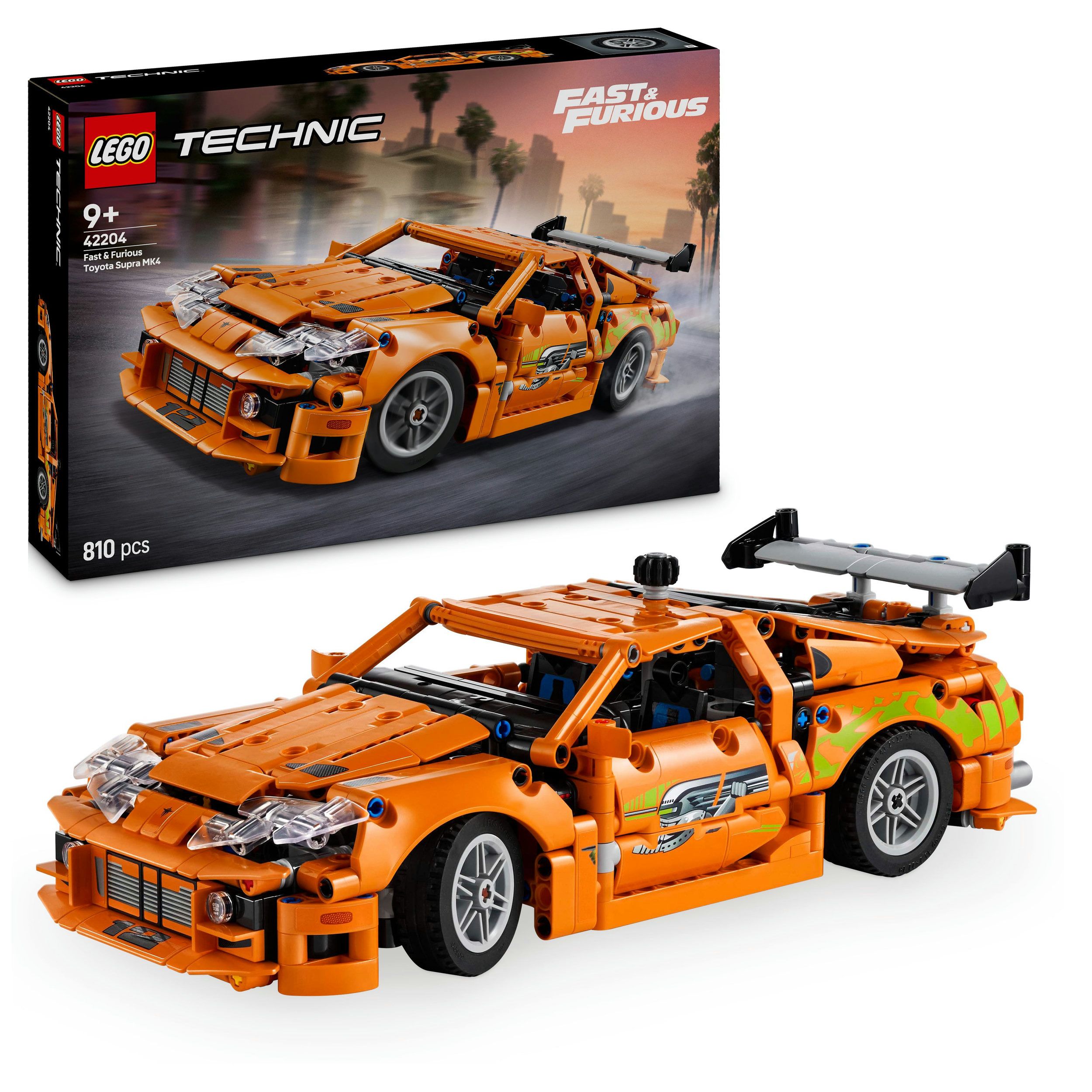 LEGO® Technic 42204 Fast and Furious Toyota Supra MK4 Sprach, Rad, Leichtmetallrad, Auto, Sportwagen, Sprach, Rad, Leichtmetallrad, Auto, Sportwagen