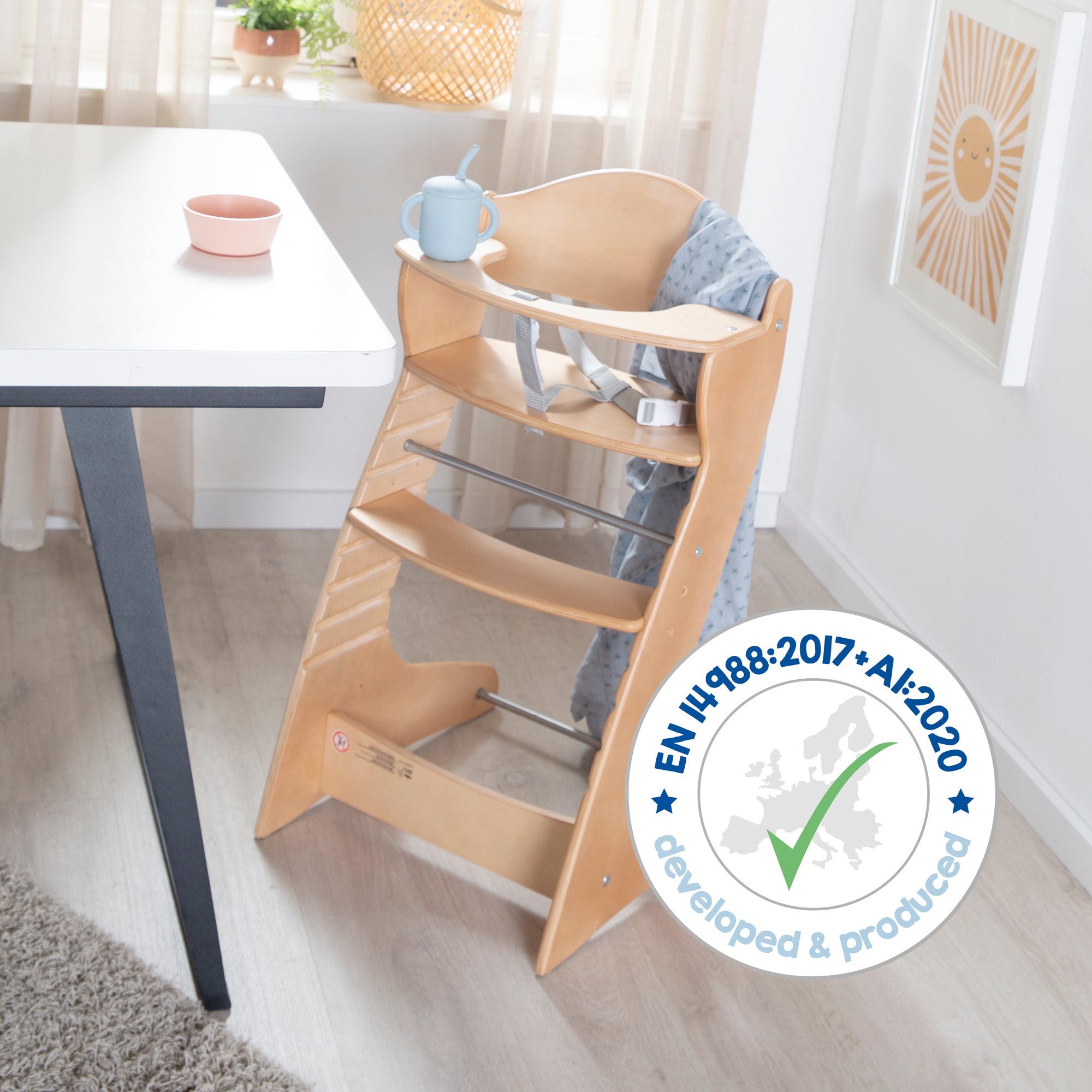 Roba 7547 Treppenhochstuhl natur lackiert - Produktbild 5