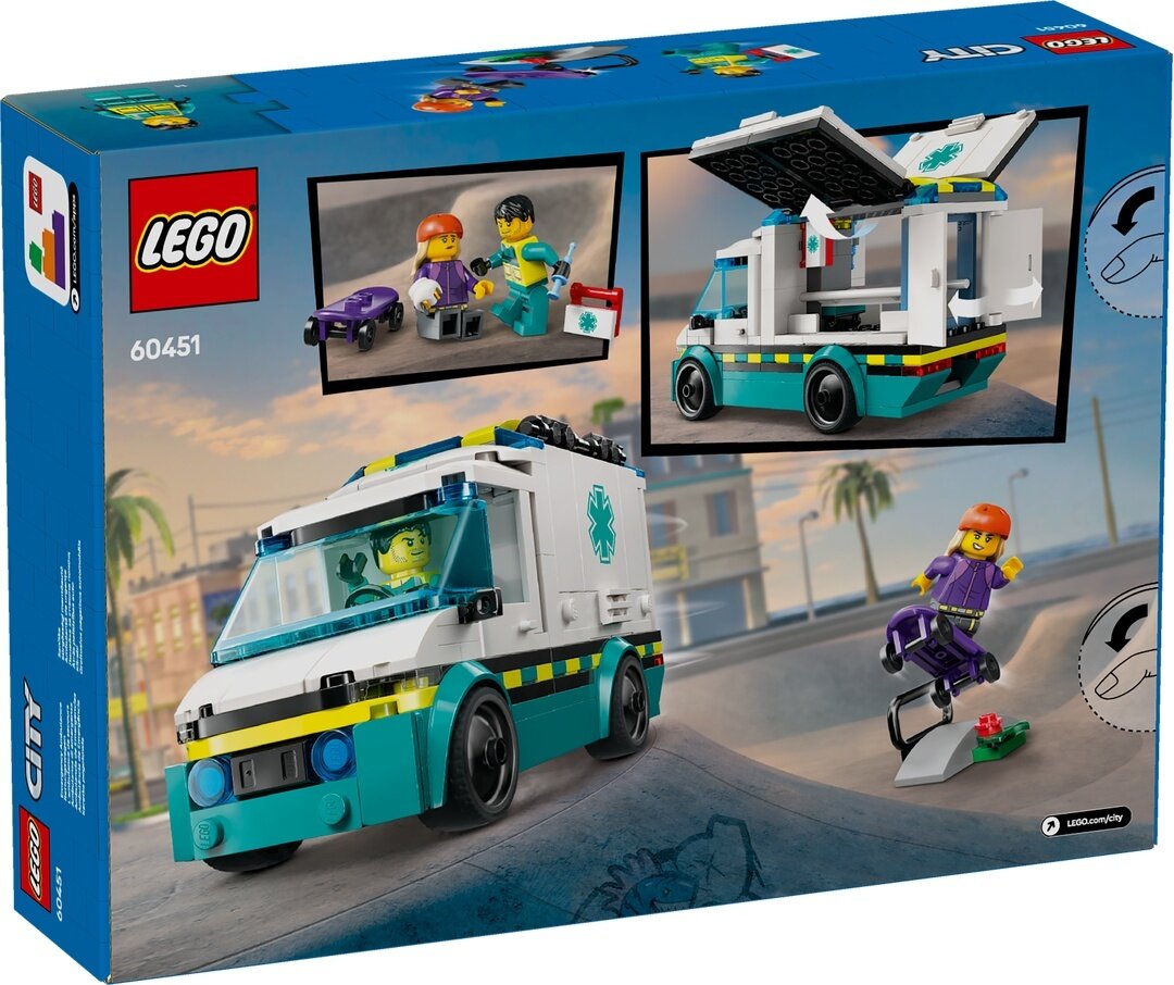 LEGO® City 60451 Rettungswagen Person, Maschine, Rad
