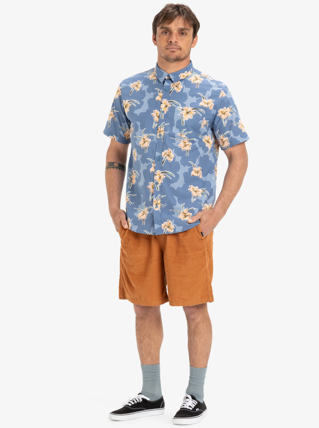 Hemd, Strandmode, Kurze Hosen, Mann, Person