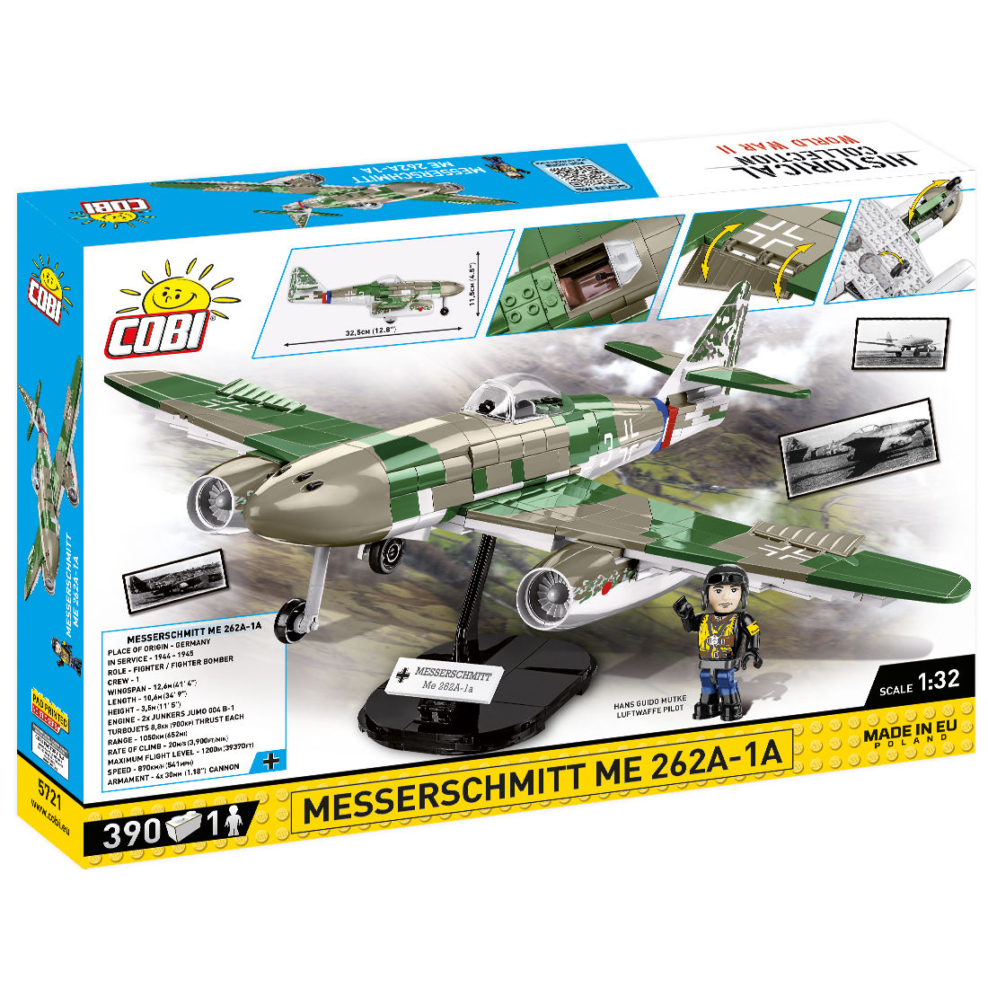 COBI 5721 - Messerschmitt ME 262A 1A SCALE 1:32 - Bild 2