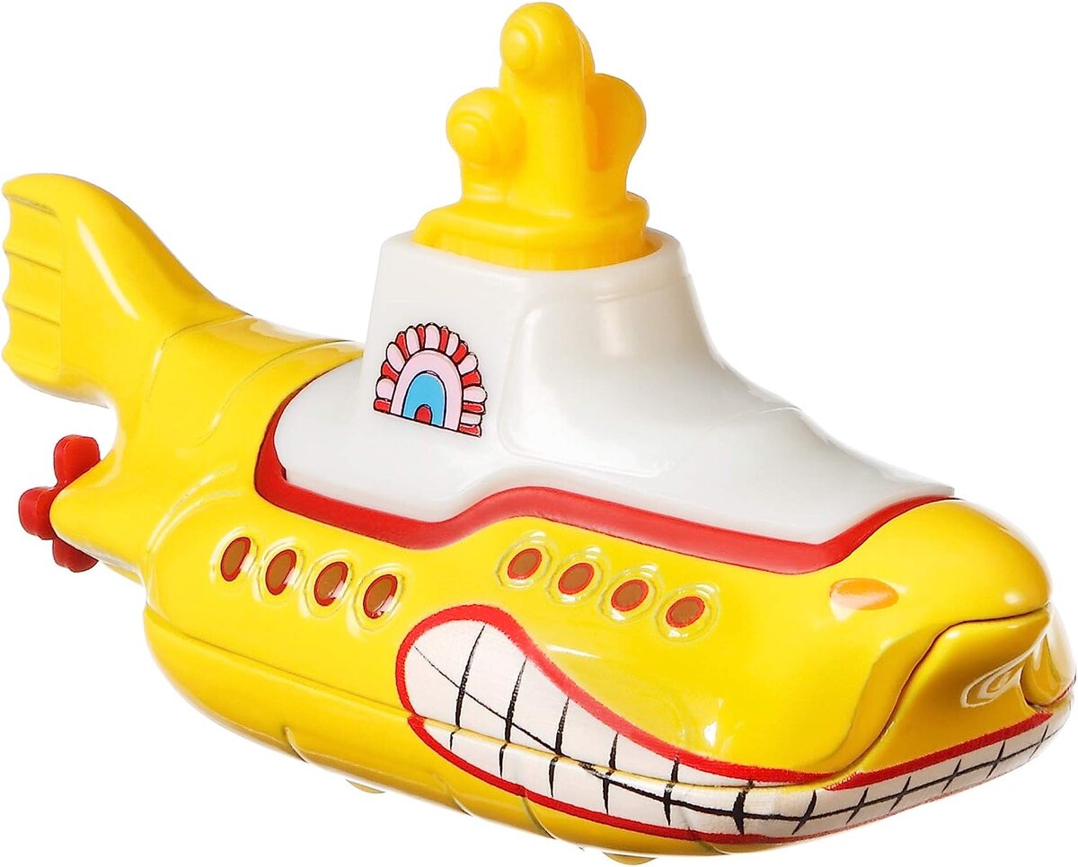 Hot_Wheels_The_Beatles_Yellow_Submarine_Fimfahrzeug_Sammelfahrzeug_im_Maßstab_1_:_64