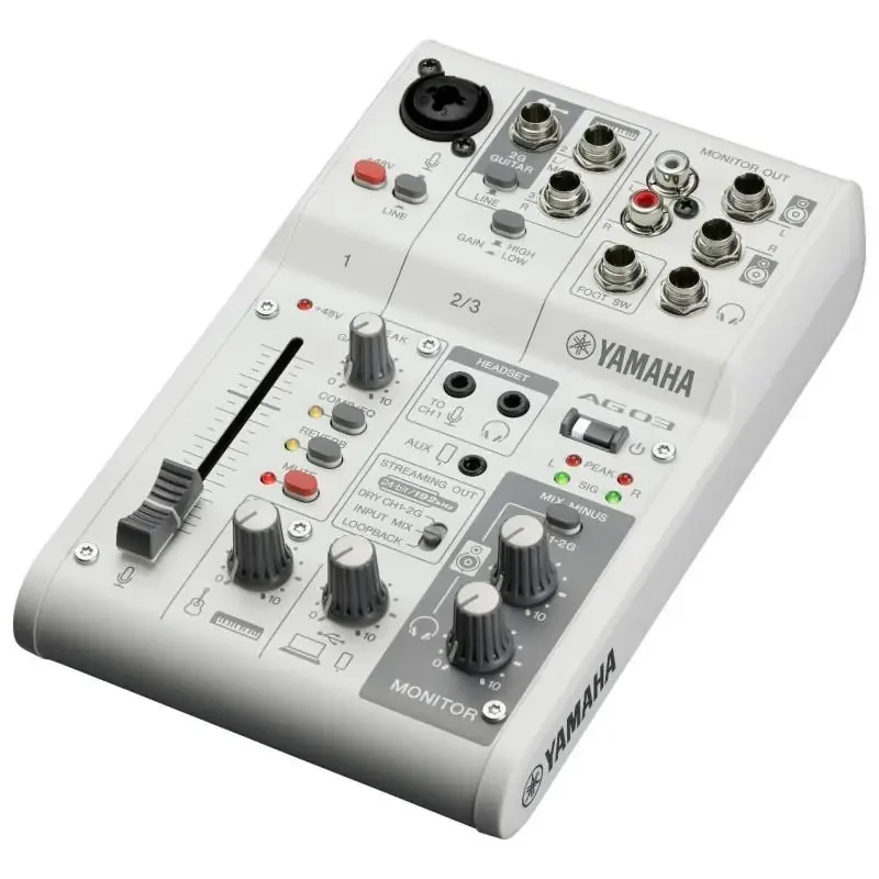 Yamaha AG03MKII Live Streaming Pack, weiß
