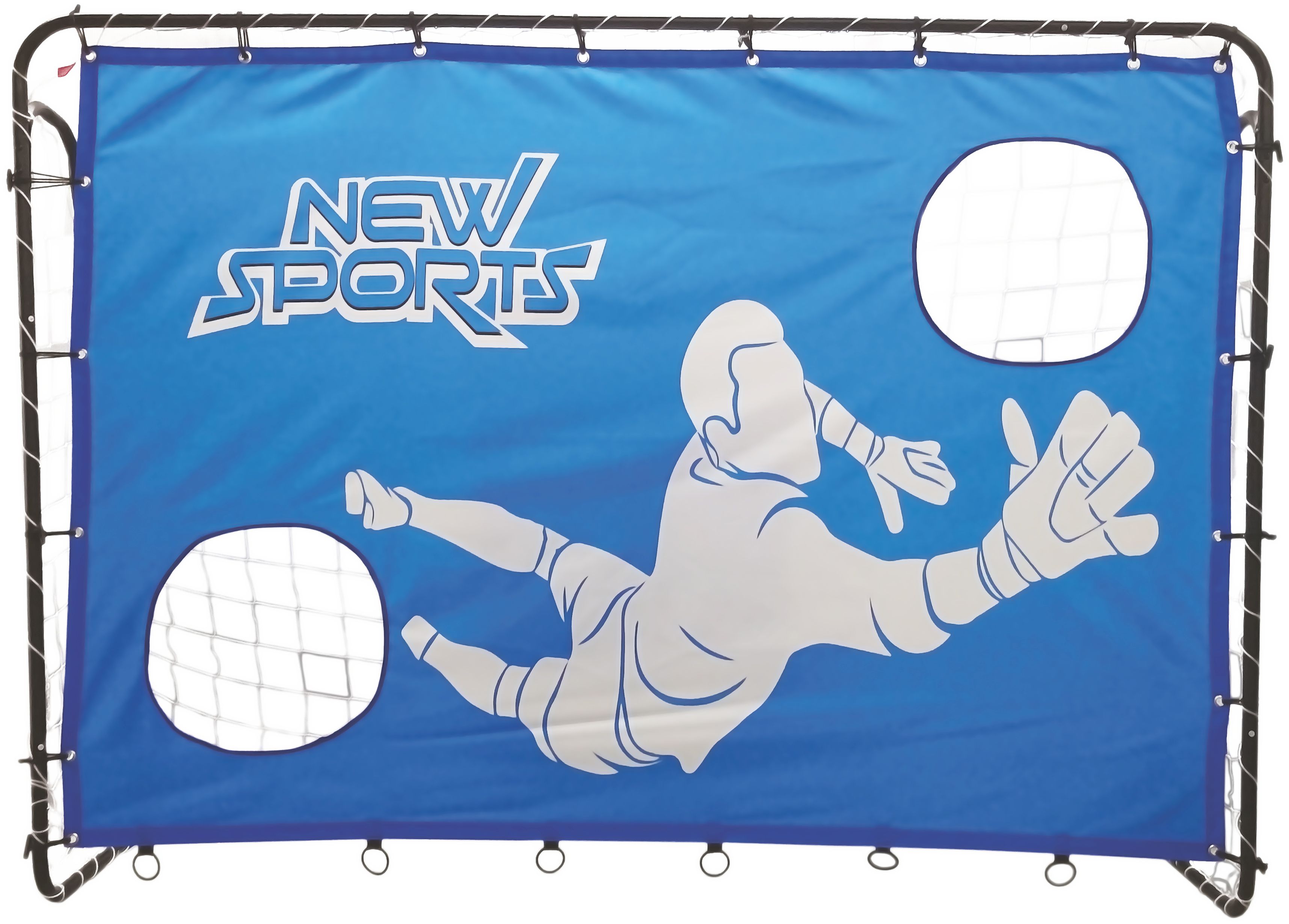 New Sports Fußballtor mit Torwand 213 x 152 x 76 cm