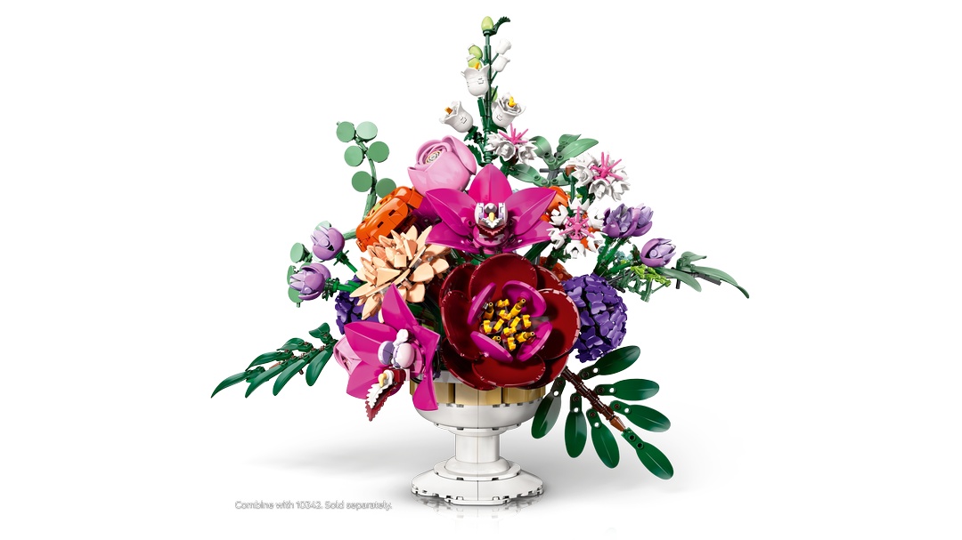 LEGO® Botanicals 10342 Schöner Rosafarbener Blumenstrauß