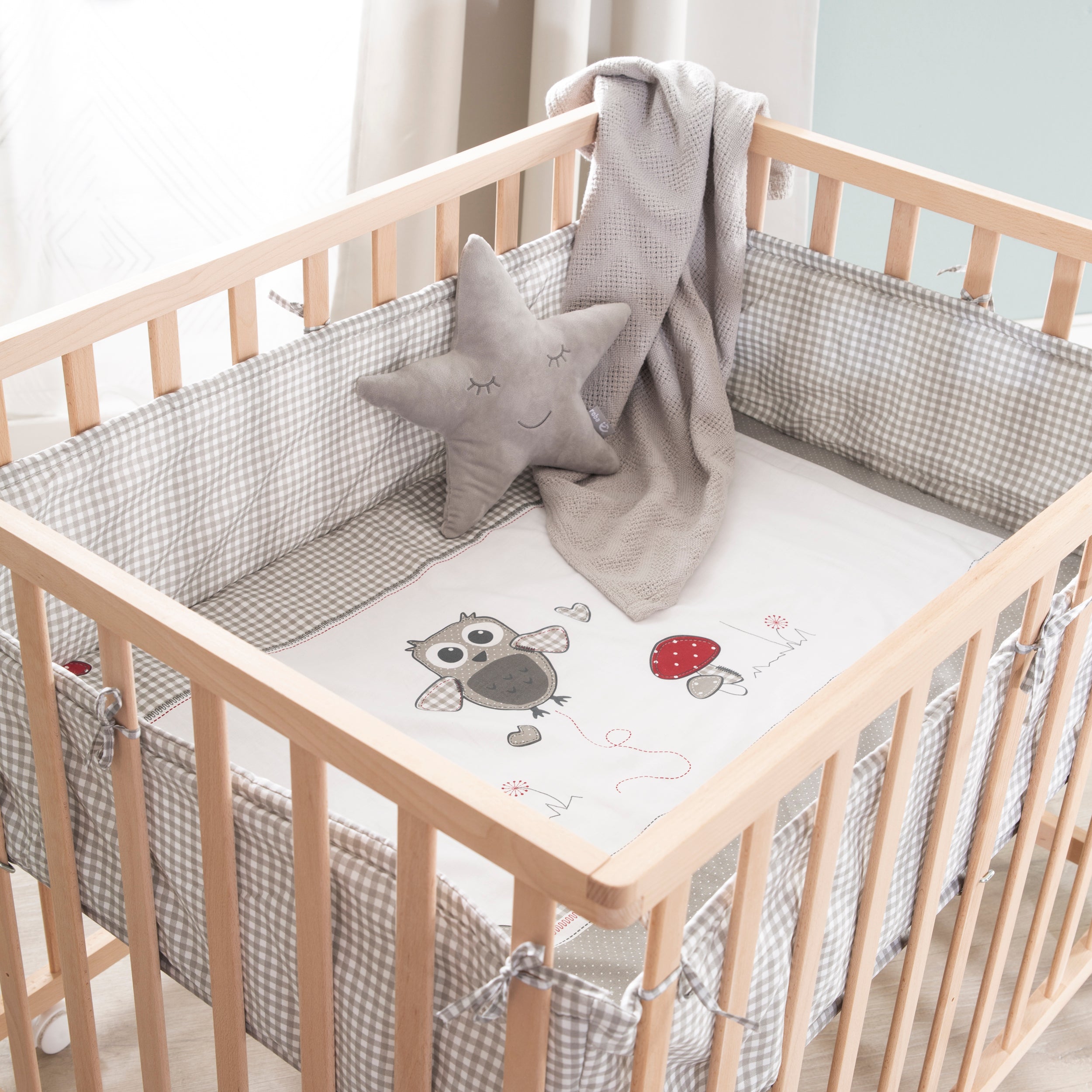 Roba 0241NAS148 Laufgitter 100x75 Adam & Eule Bio Buche natur - Produktbild 6