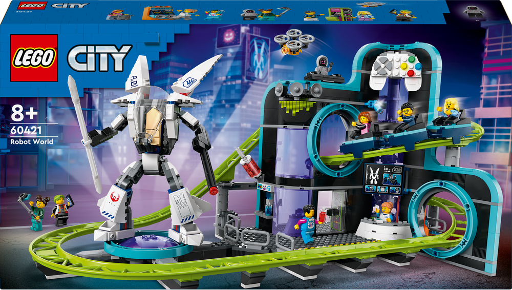 LEGO® City Achterbahn mit Roboter-Mech 60421