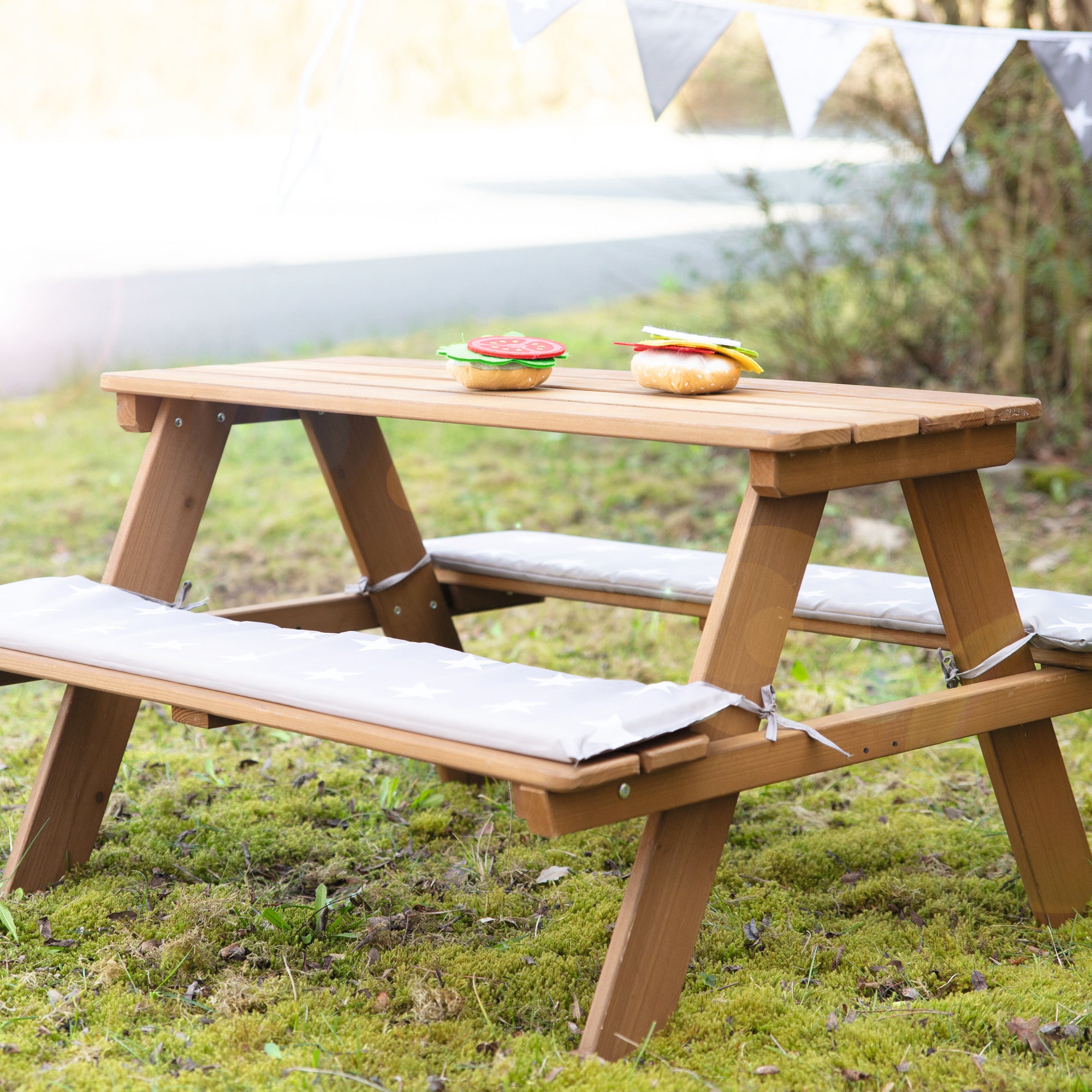 Roba 456001TEV190 Kindersitzgarnitur Outdoor+, Kissen teak teakholz farben – Outdoor + - Produktbild 5
