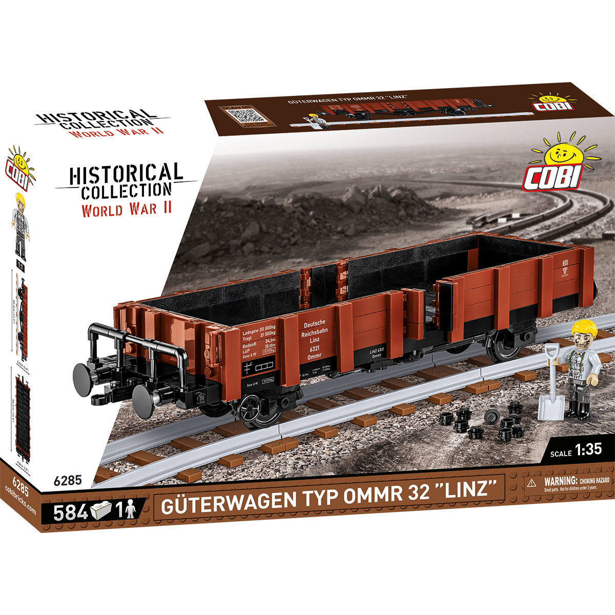 COBI 6285 - Güterwagen TYP OMMR 32 ''linz'' SCALE 1: