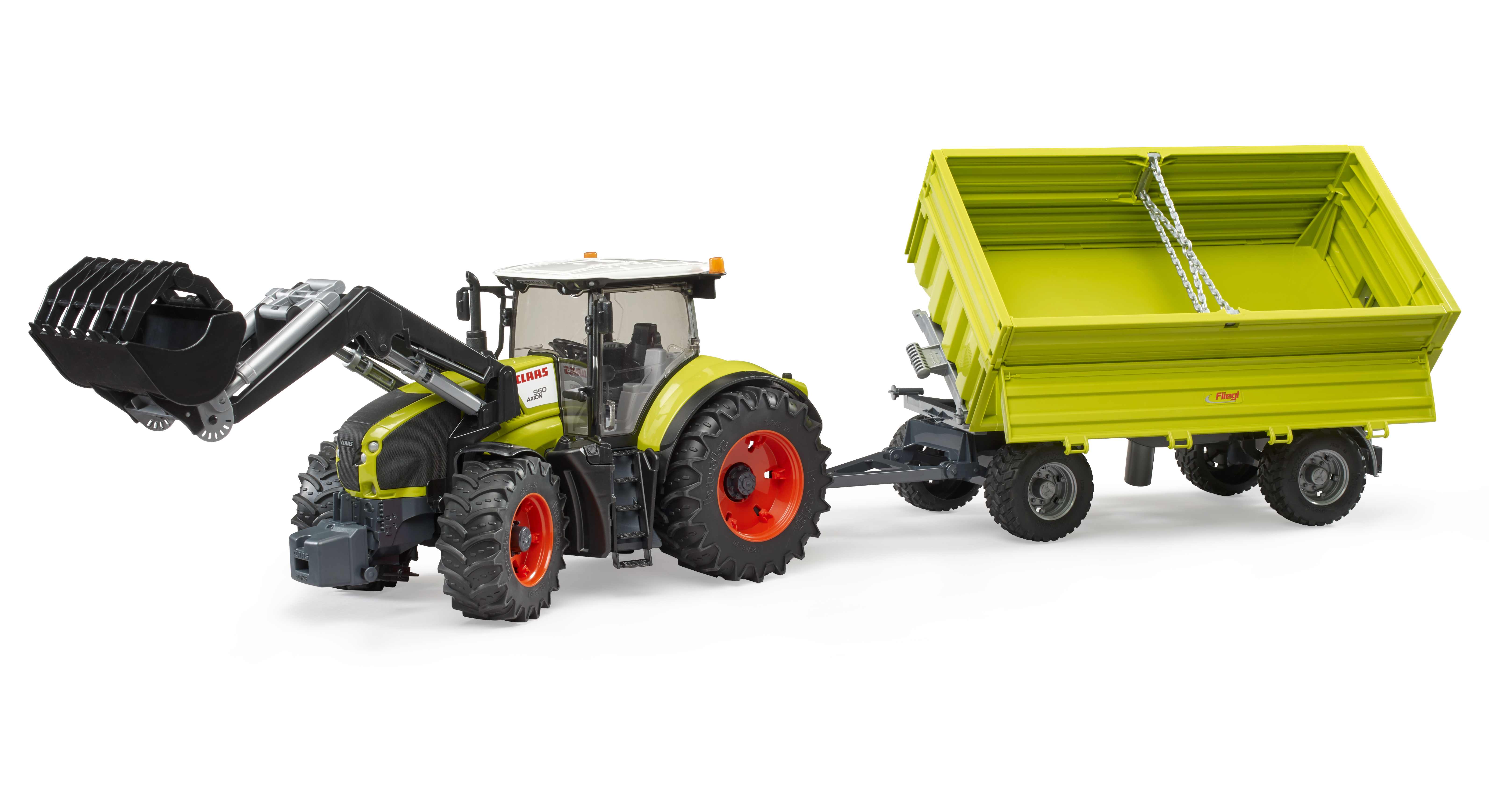 BRUDER 02203 - Fliegl 3-Seitenkipper mit Aufsteckbordwand - Bild 5