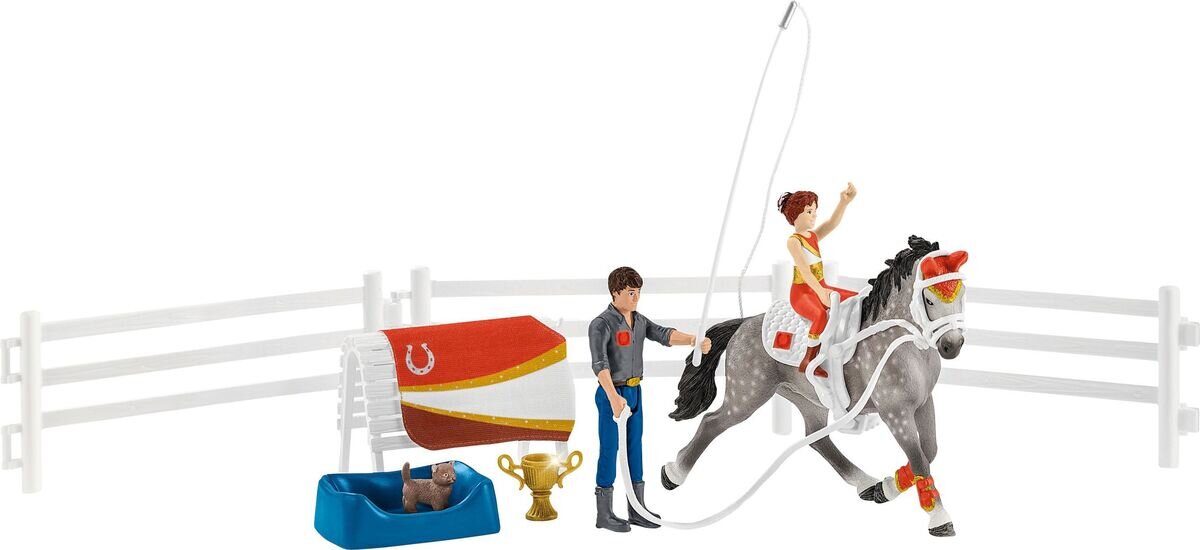 schleich, Horse, Club, 42443, Mias, Voltigier-Reitset, Person, Tier, Pferd, Säugetier