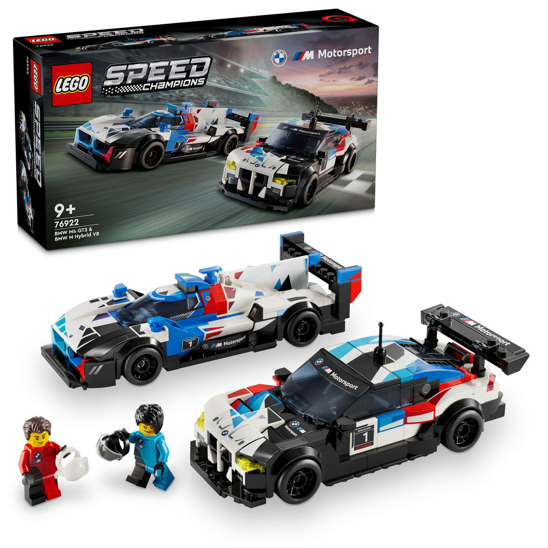 LEGO® Speed Champions BMW M4 GT3 & BMW M Hybrid V8 76922 Maschine, Rad, Spielzeug, Auto, Formel Eins