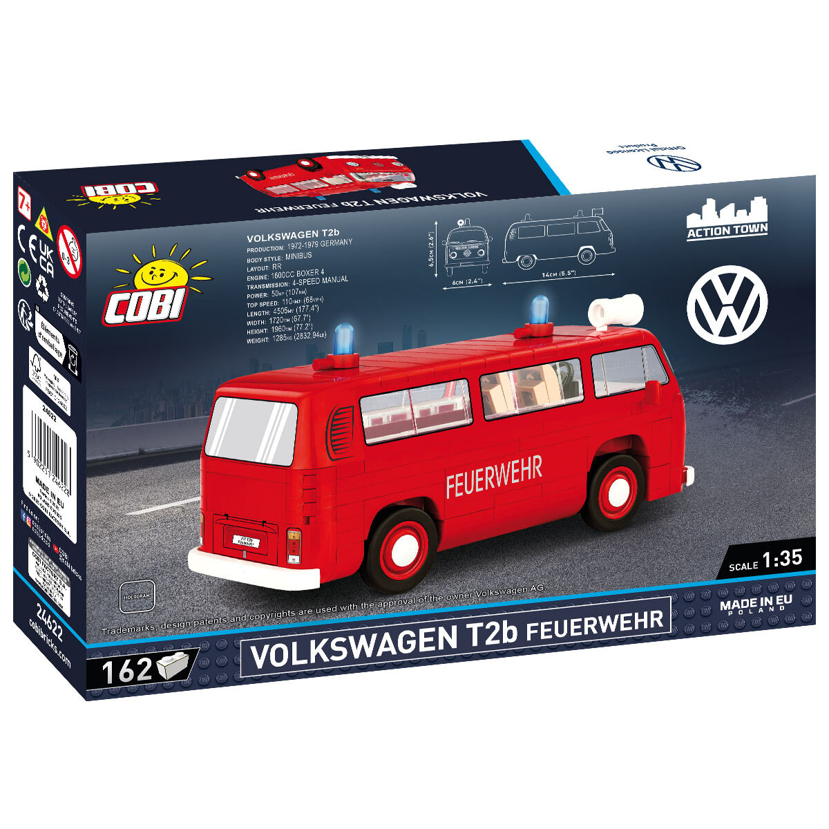 COBI 24622 - VW T2B Feuerwehr SCALE 1:35 - Bild 2