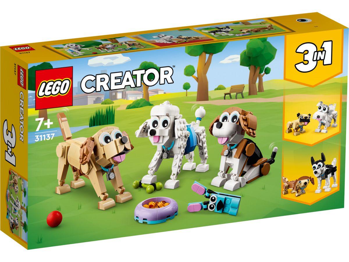 LEGO, Creator, 3, in, 1, Niedliche, Hunde, 31137, Spielzeug LEGO Creator 3 in 1 Niedliche Hunde 31137