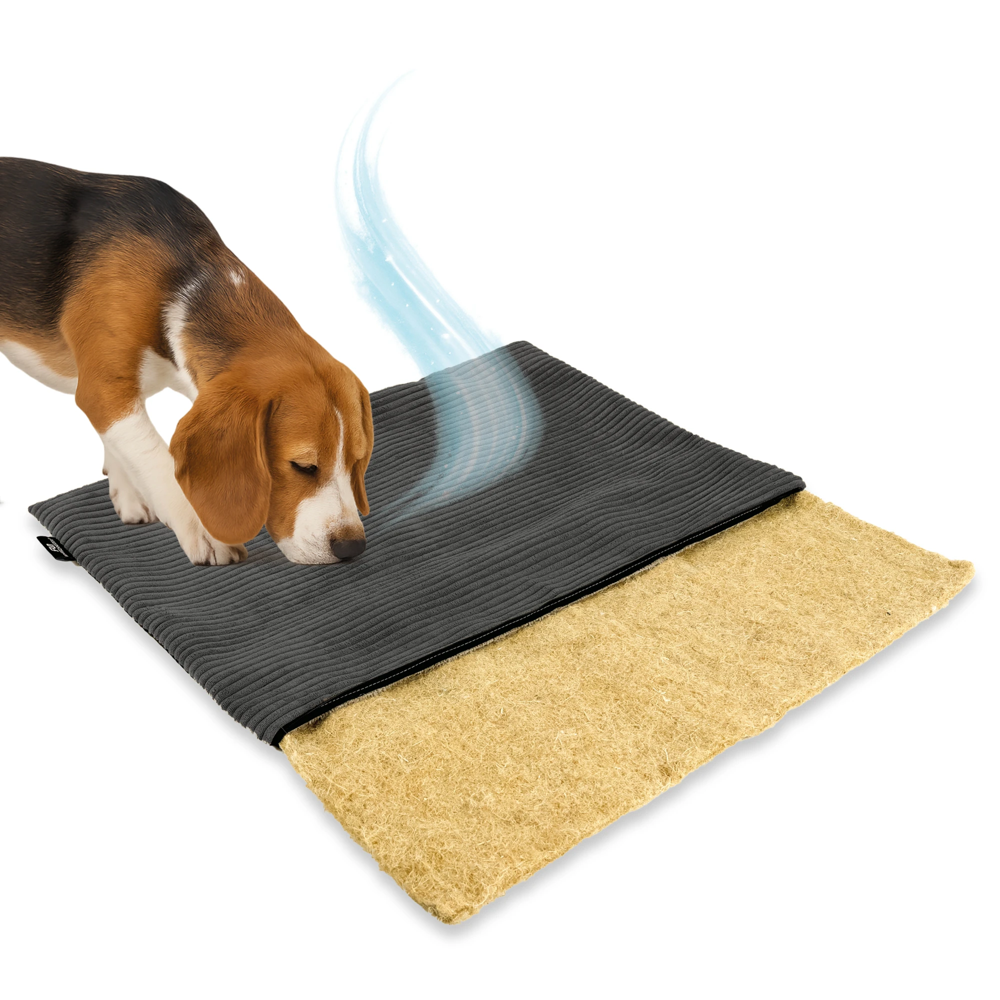 Rohrschneider RS 22389 Hanfmatte Cordbezug – Naturmatte mit Bezug GR.1