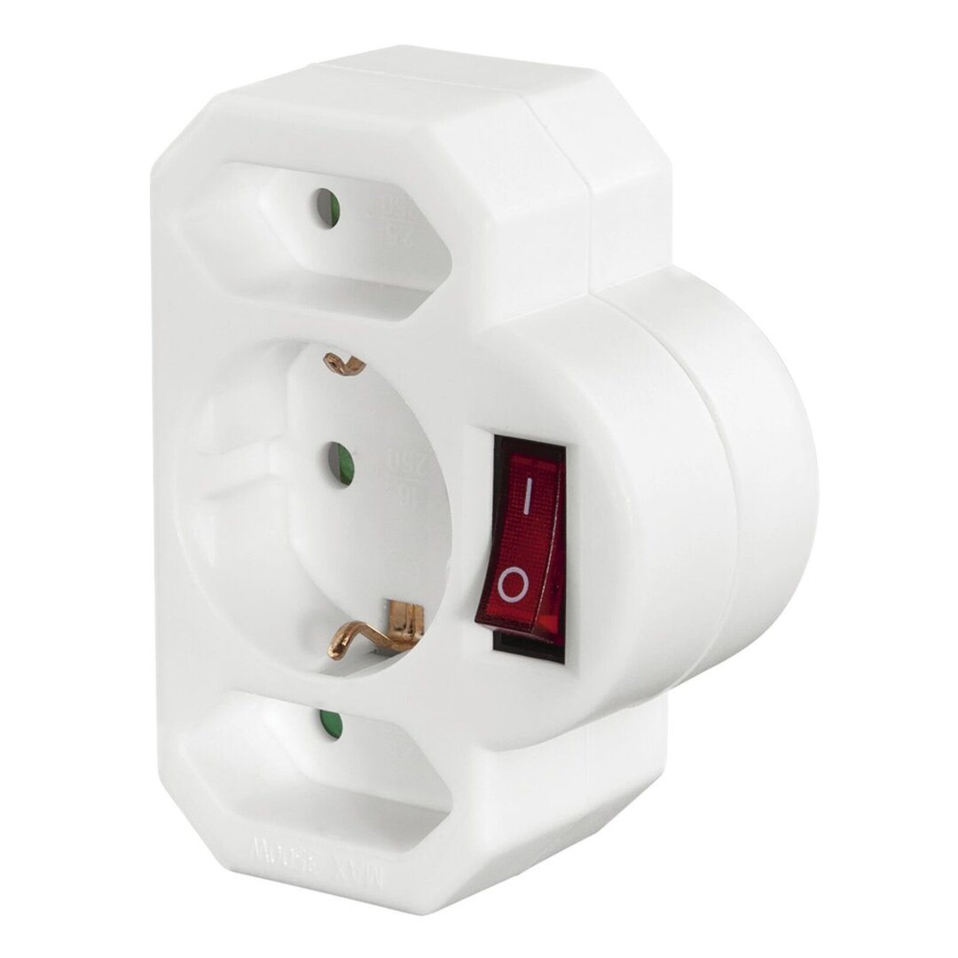 Hama STECKDOSENADAPT/2EU/1SCHUKO/M.SCH 223217 Hama, STECKDOSENADAPT/2EU/1SCHUKO/M.SCH, 223217