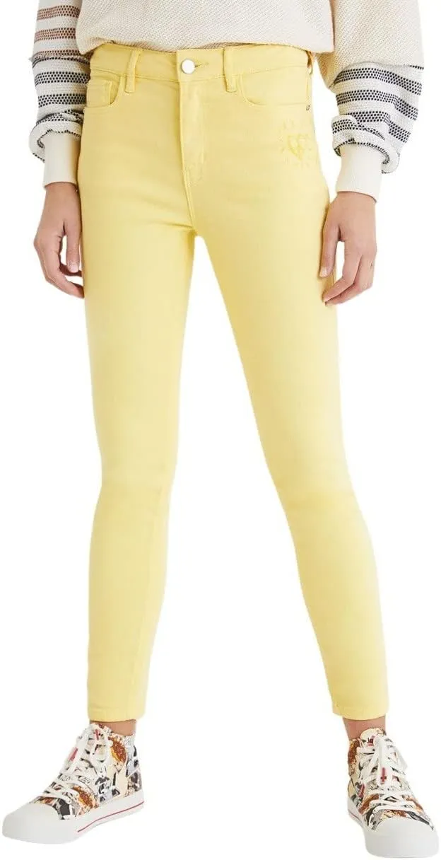 Desigual Damen Hose „Alba“ - Gelb 21SWPN088018 GR. 36