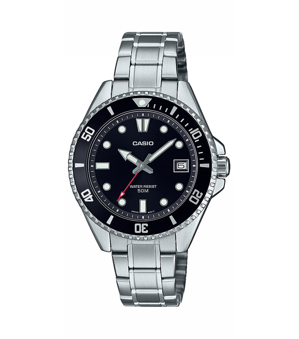 CASIO_MDV-10D-1A1VEF_Uhr,_Casio_Collection,_Silber/Bk
