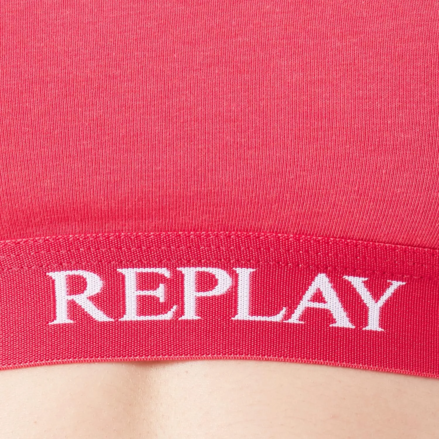 REPLAY Damen Bralette I101298PI - Pink, Casual Soft-BH aus Viskose-Baumwollmix GR. L