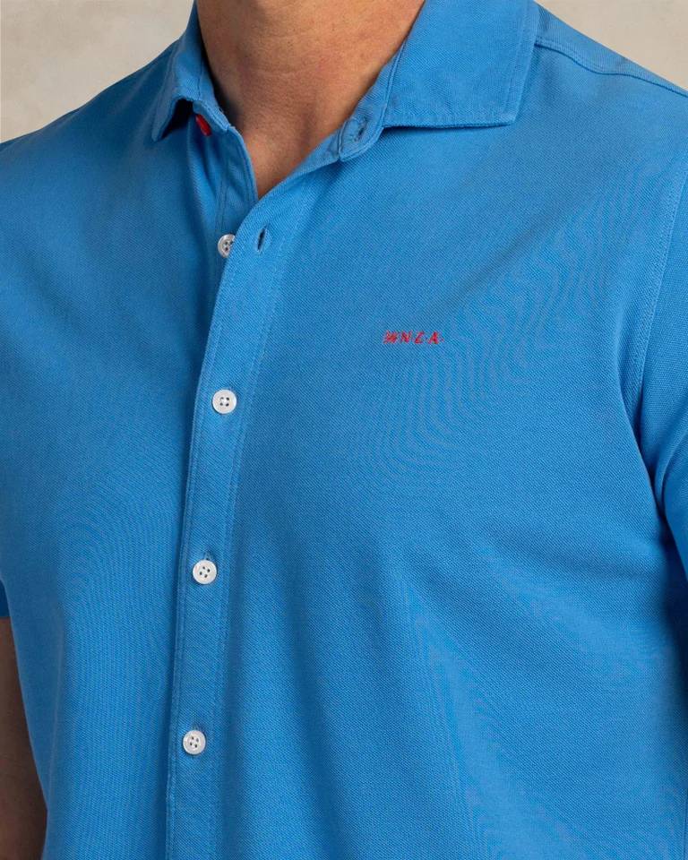 NZA 26CN590SSB/XXL Hemd - Kurzarm / Marineblau - XXL