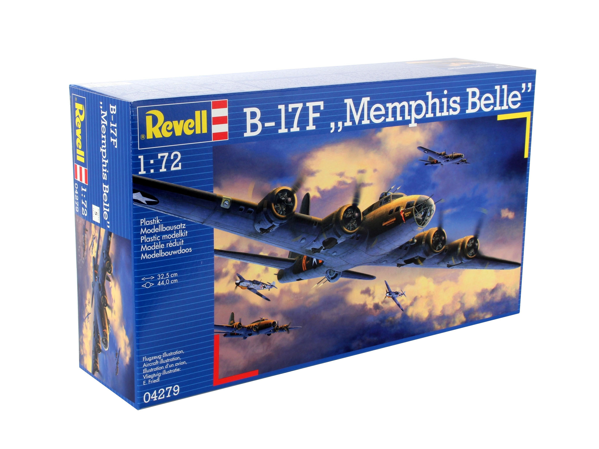 Revell 04279 B-17F "Memphis Belle" Modellbausatz Flugzeug, Bomber, Kampfflugzeug, Jet