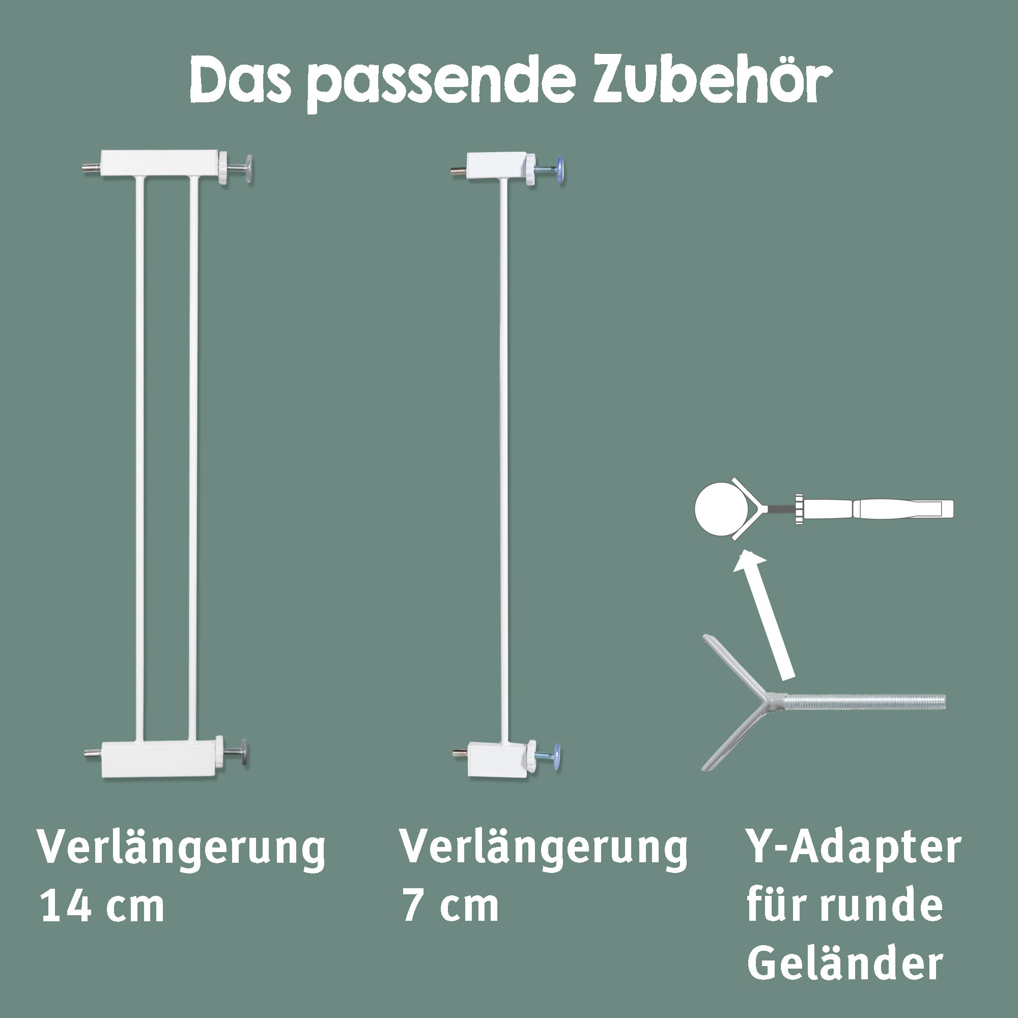 Roba 215047WE Türschutzgitter Metall weiß - Produktbild 5