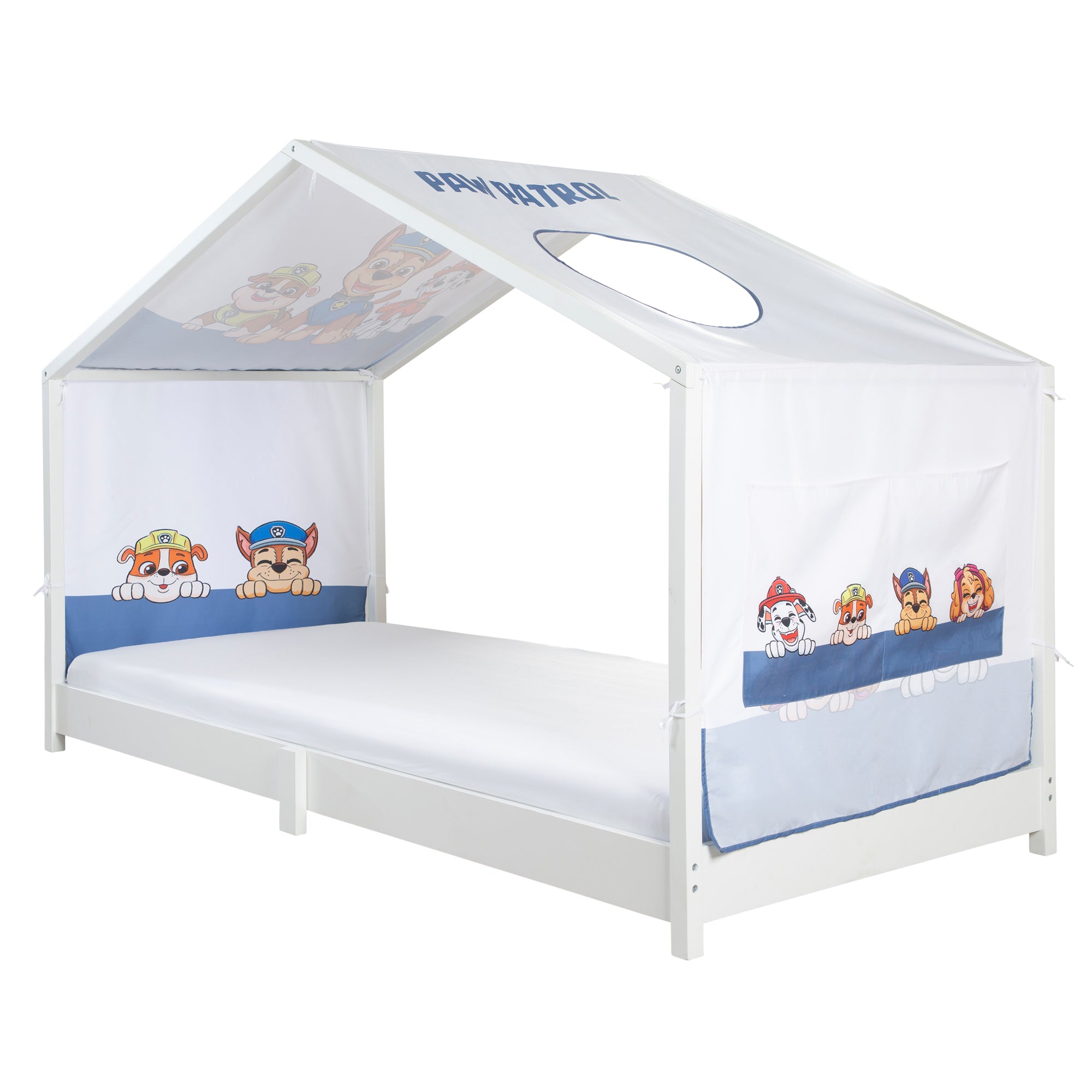 Roba 0286PW1 Hausbettbezug 90x200 cm Paw Patrol weiß – Bettenzubehör - weiß - Bettenzubehör - Produktbild 1