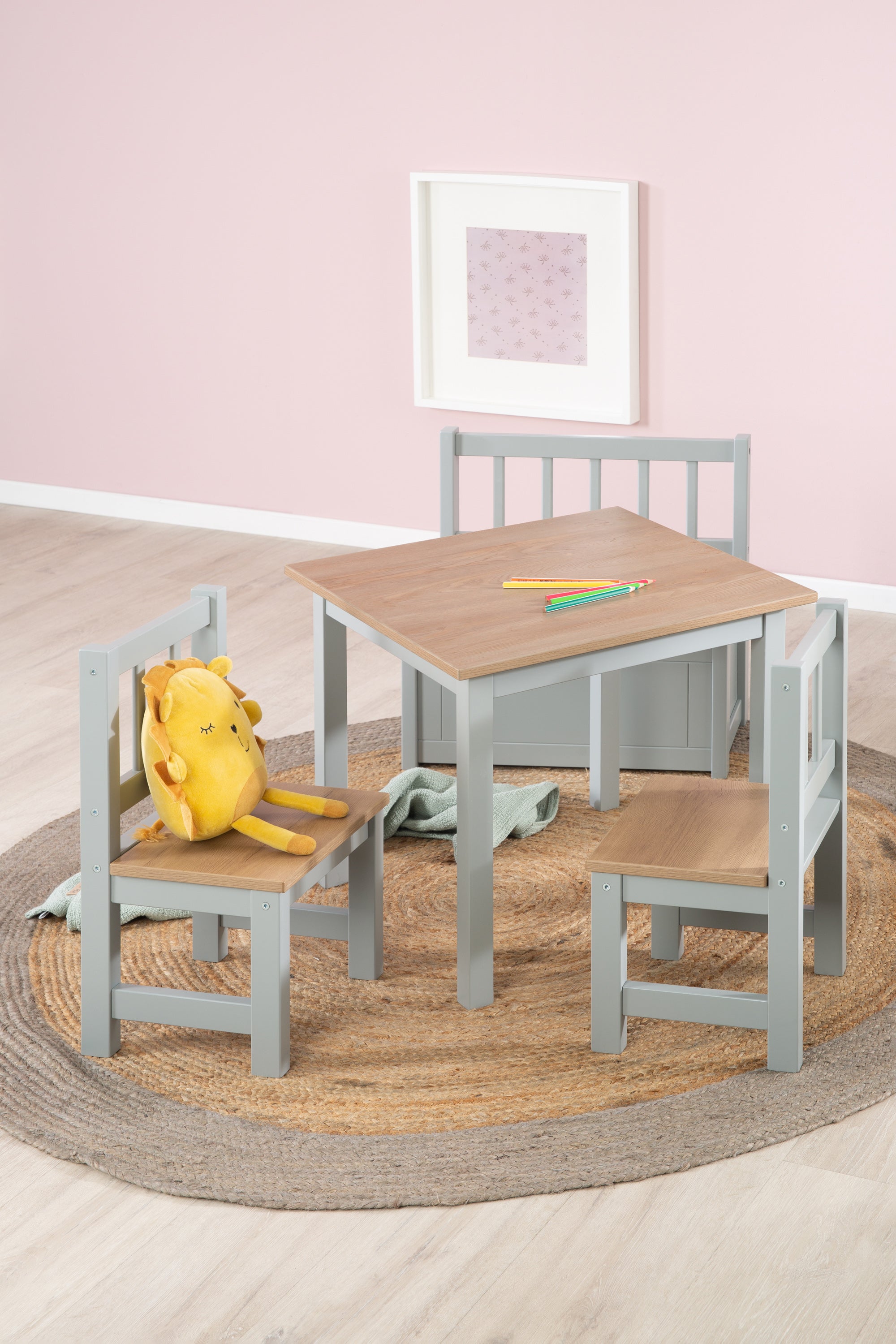 Roba 450040HTP Kindersitzgruppe holz taupe – Spielmöbel - Produktbild 18