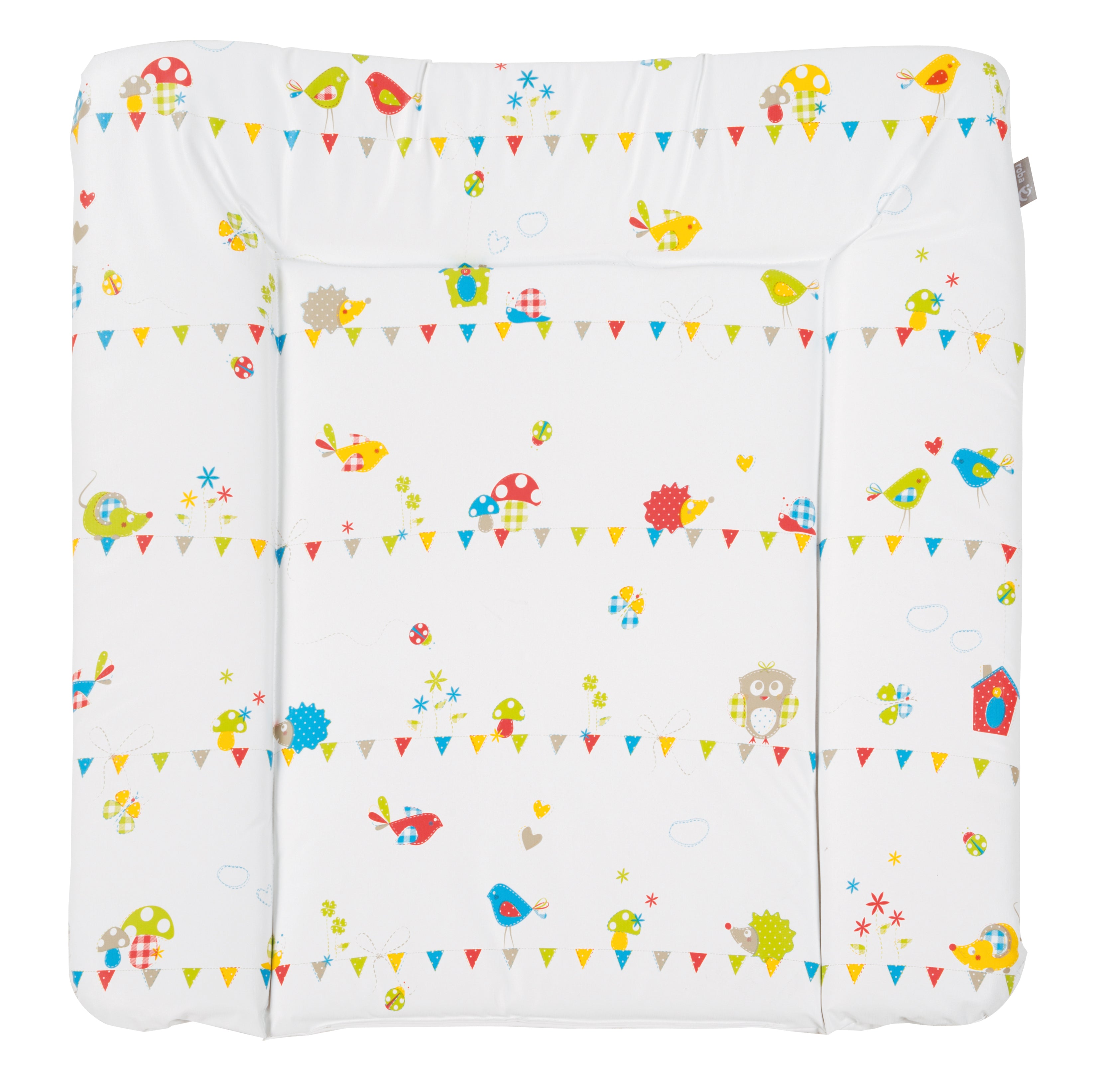 Roba 0808F150 Wickelauflage Waldhochzeit weiß – Wickelauflagen - weiß - Wickelauflagen - Produktbild 1