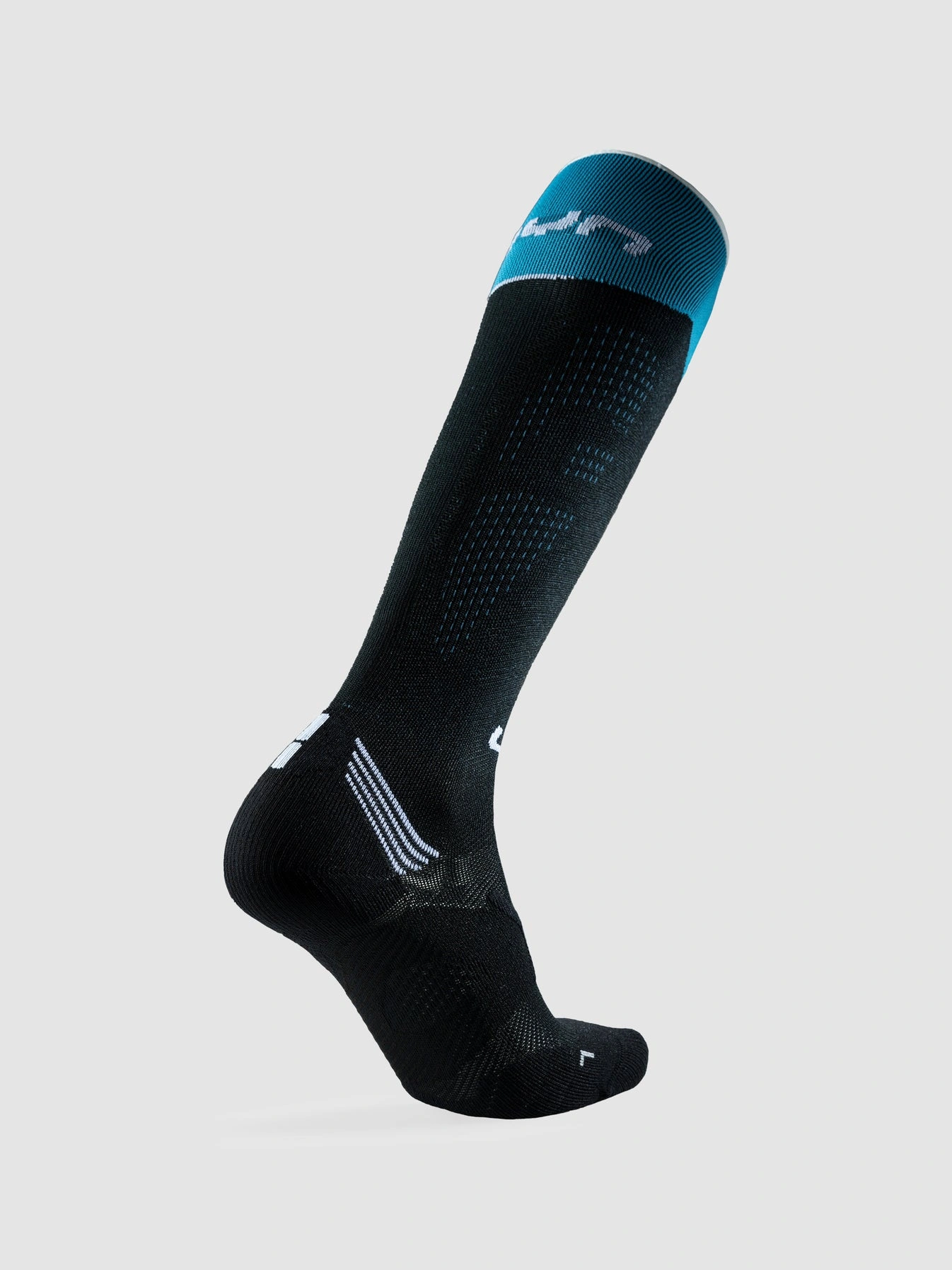 UYN Damen Kompressions-Laufsocken Compression One S100331B116 - Schwarz/Türkis GR. 35/36