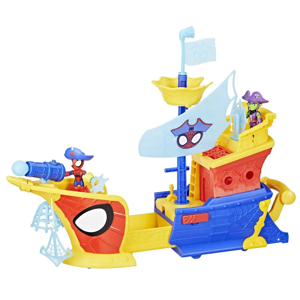 MARVEL Spidey Webs Ahoi Piratenschiff mit Seifenblasen MARVEL Spidey Webs Ahoi Piratenschiff mit Seifenblasen