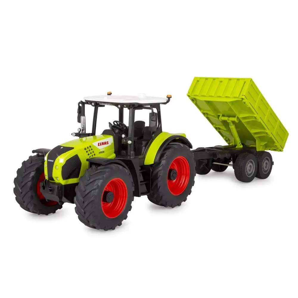 JAMARA RC Auto Claas Arion 660 mit Kippanhänger 1:24 2,4GHz 405360