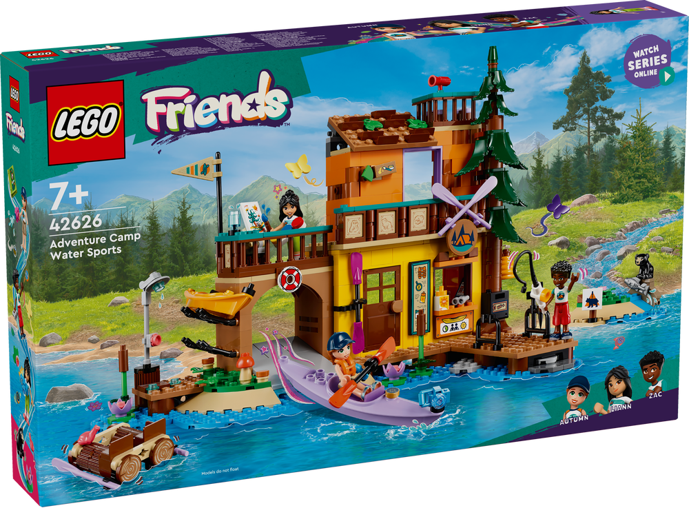 LEGO, 42626, Friends, Abenteuercamp, mit, Kayak, Person, Wasser