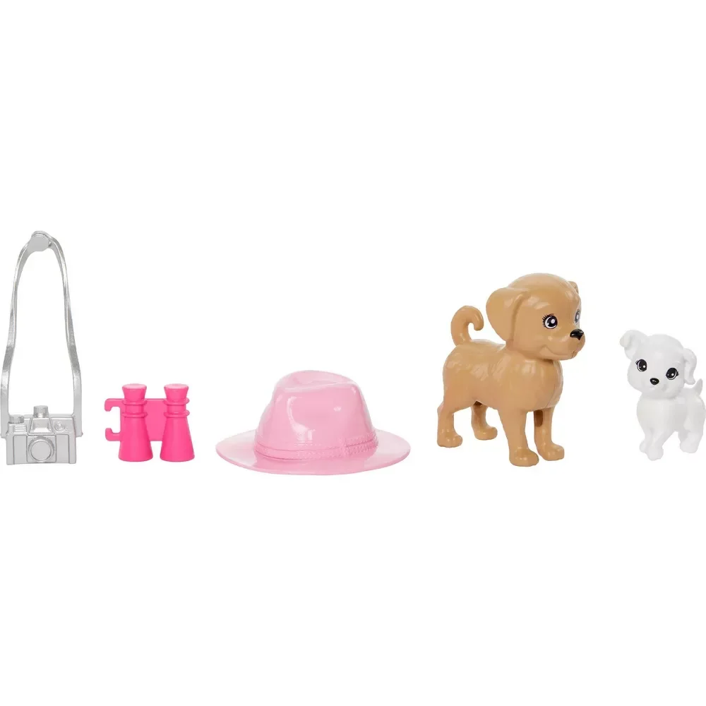 Barbie® & Stacie Sister Doll Set with 2 Pet Dogs & Accessories HRM09