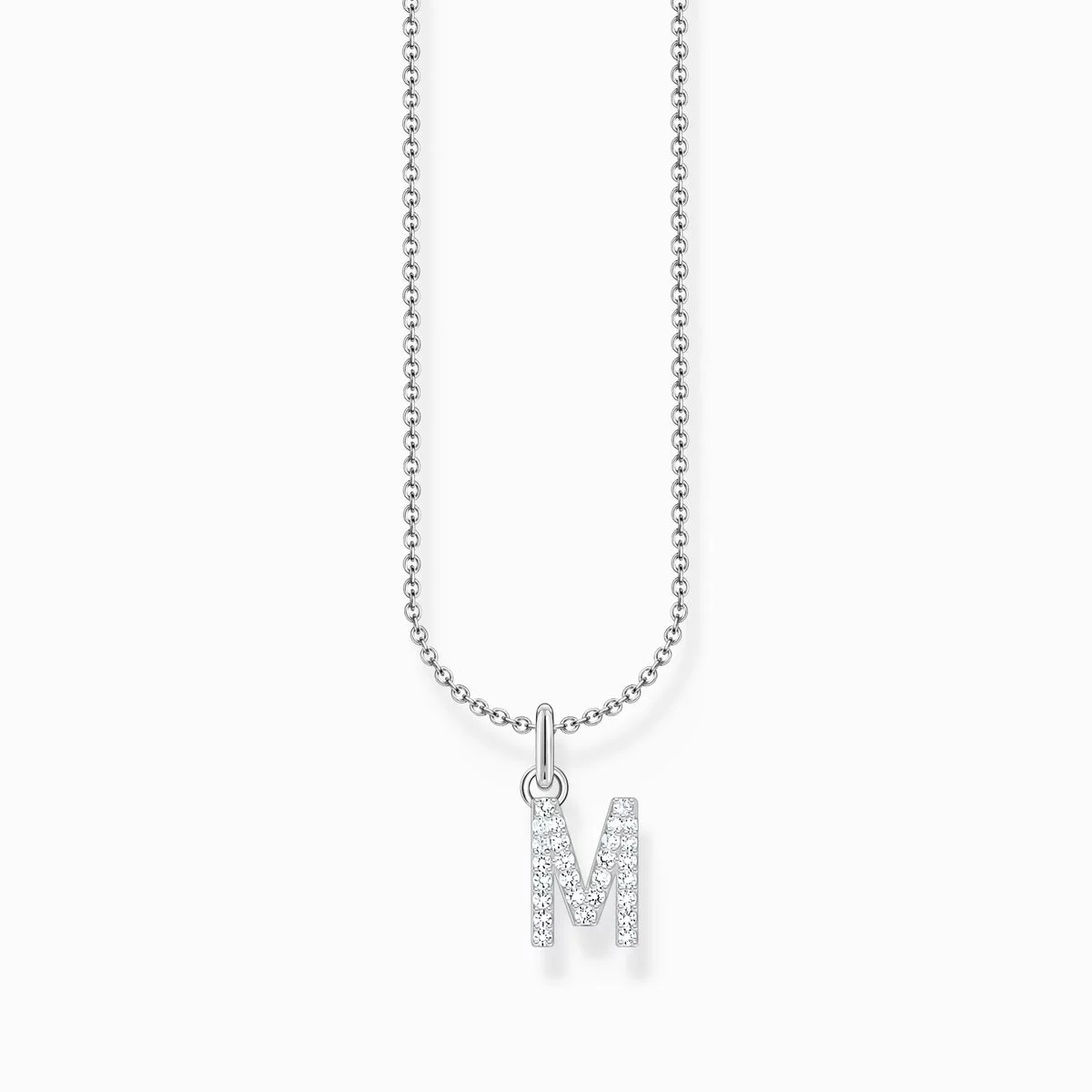Thomas Sabo Kette Mit Anhänger Buchstabe M Länge 45 Cm Silber KE2252-051-14-L45V