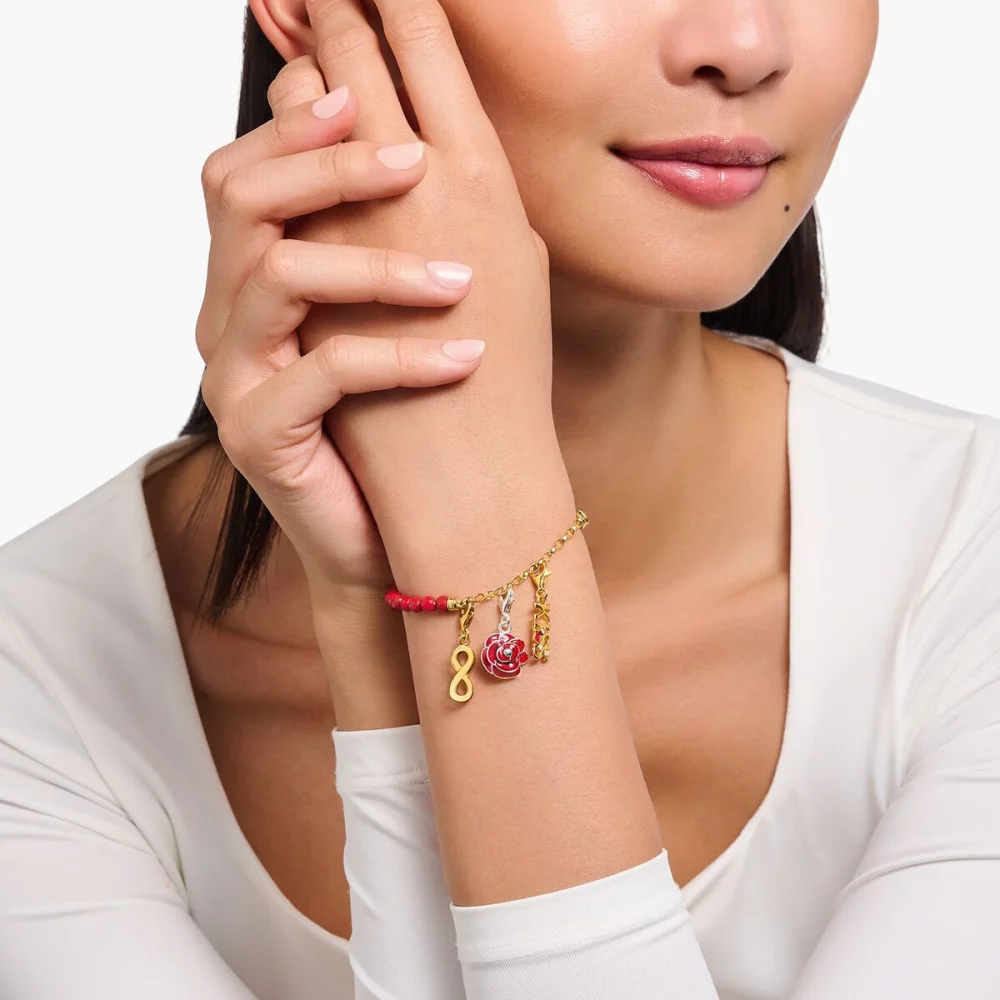 Thomas Sabo Anhänger Charm-Club Mit Steine Kiss Gold 2067-565-10