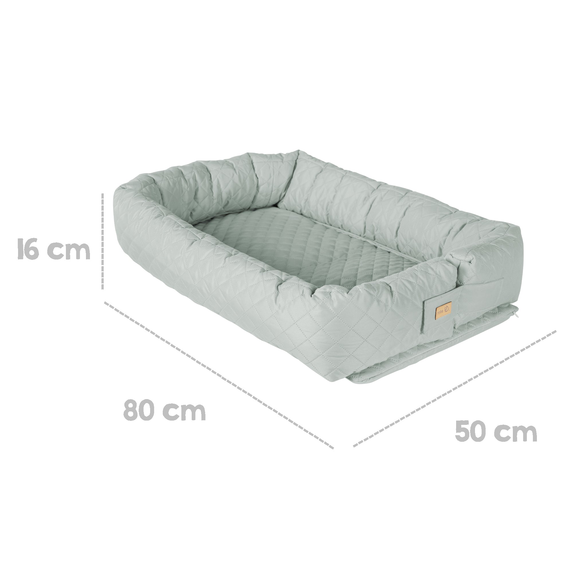 Roba 307200V241 Babylounge 3in1 roba Style grün frosty green – Babynester - Produktbild 3