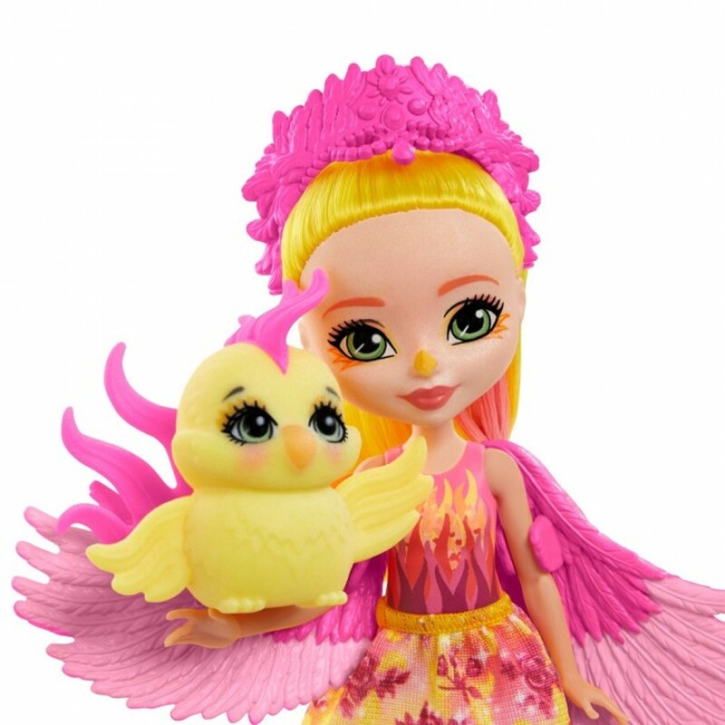 Enchantimals™ Ocean Kingdom™: Falon Phoenix™ & Sunrise™ Basic-Puppe mit Tierfreund & Zubehör GYJ04