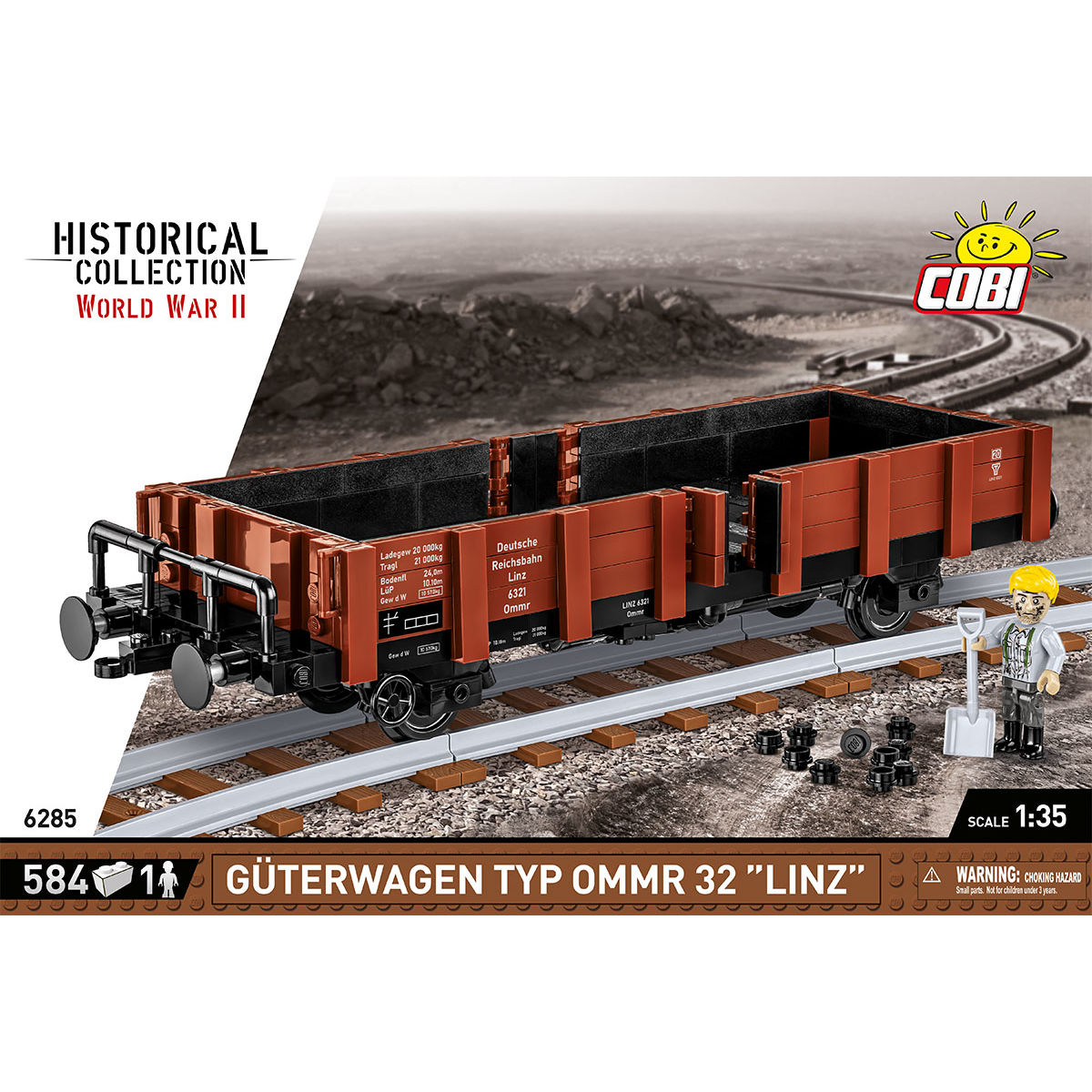 COBI 6285 - Güterwagen TYP OMMR 32 ''linz'' SCALE 1: - Bild 3