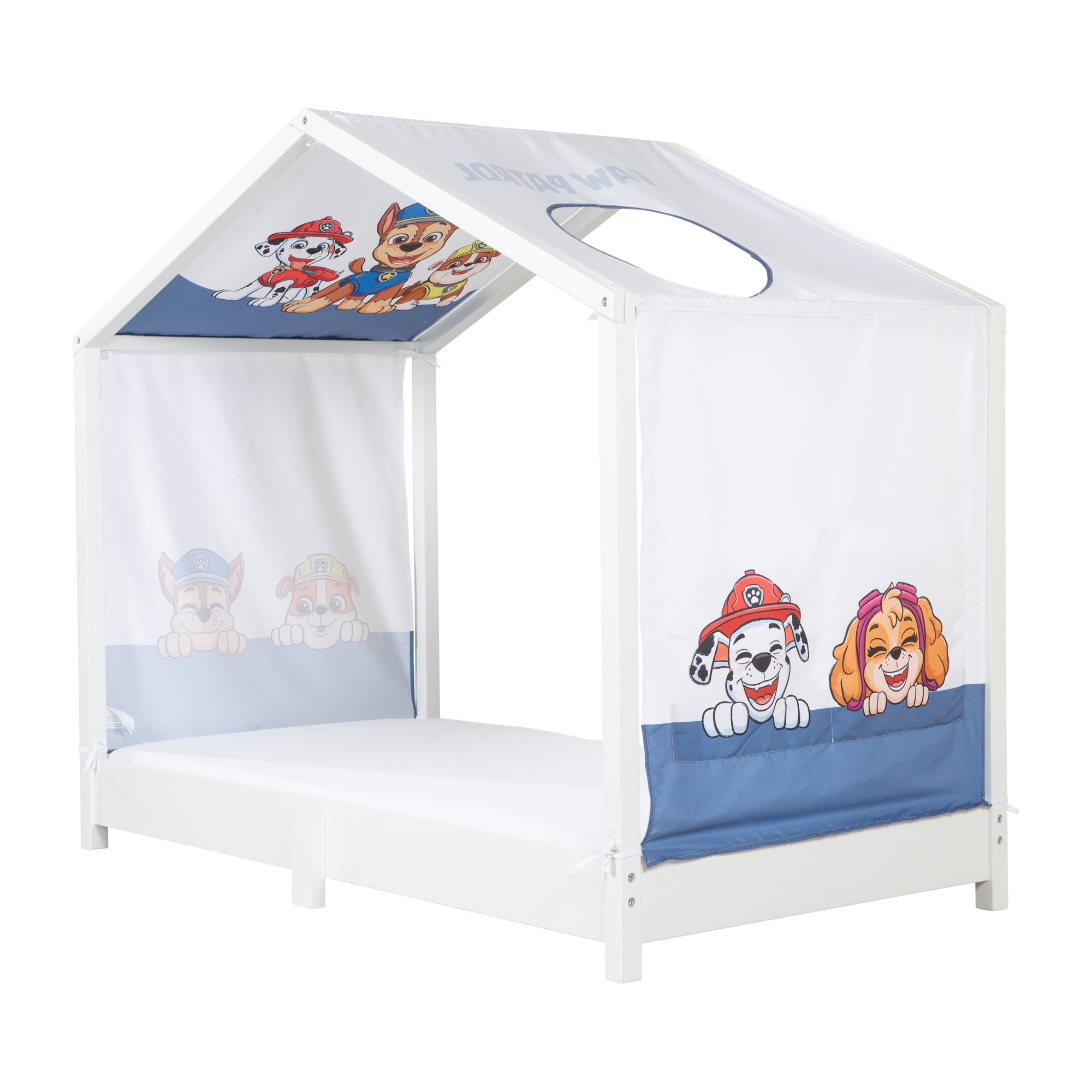 Roba 0287PW1 Hausbettbezug 70x140 cm Paw Patrol weiß – Bettenzubehör - weiß - Bettenzubehör - Produktbild 1