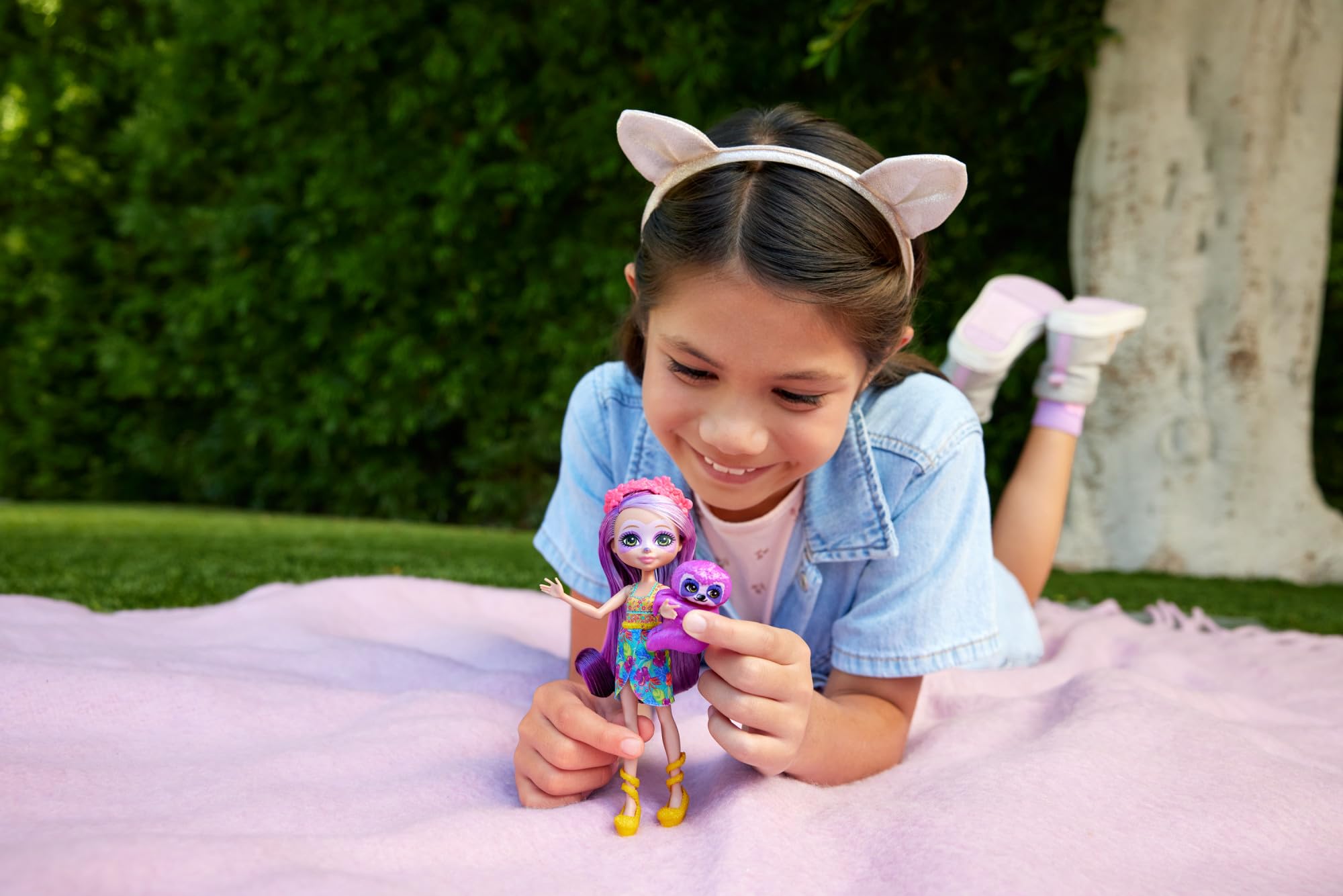 Mattel Enchantimals Sunshine Beach Sabindra Sloth Puppe - HRX82