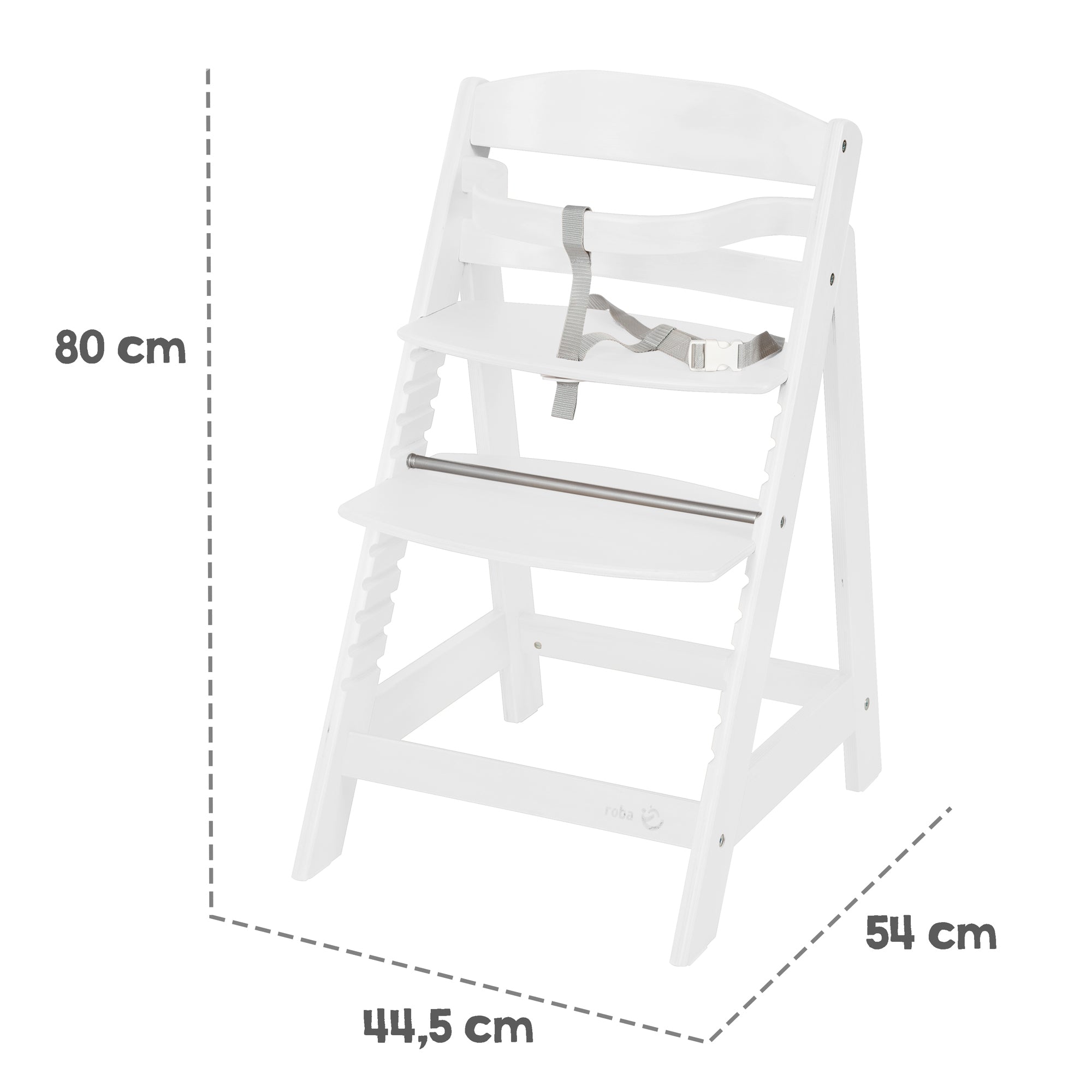 Roba 7562WV148 Treppenhochstuhl Adam & Eule weiß - Produktbild 3