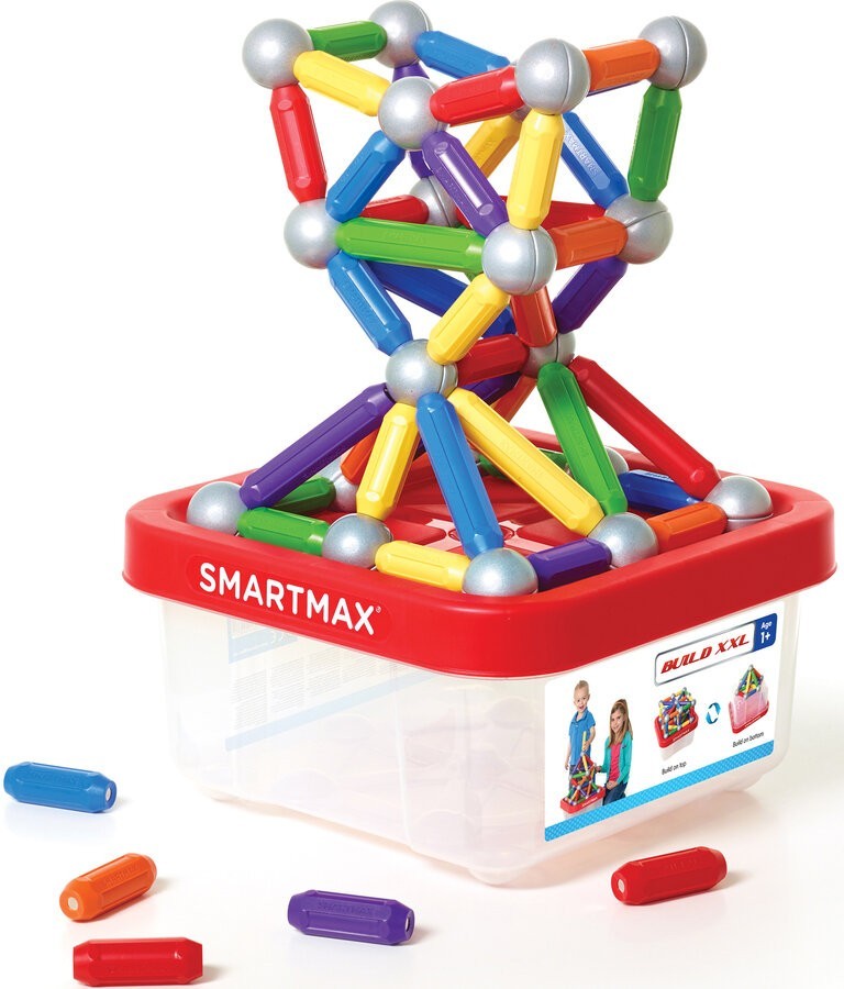 SmartMax, Build, XXL, 70-teilig, Magnetspiel, in, Kunststoffbox