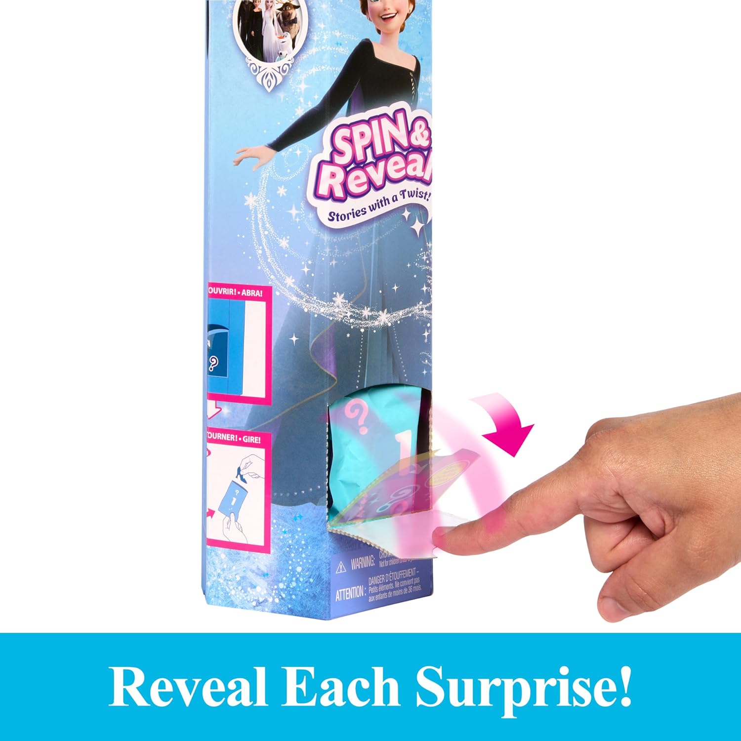 Die Eiskönigin Anna Enchant & Reveal Puppe mit Überraschungszubehör HXD27 Werbung, Plakat, Person