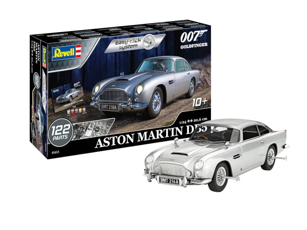 Revell_05653_Geschenkset_James_Bond_Aston_Martin_DB5_1:24, Coupé, Sprach, Leichtmetallfelge, Rad, Limousine