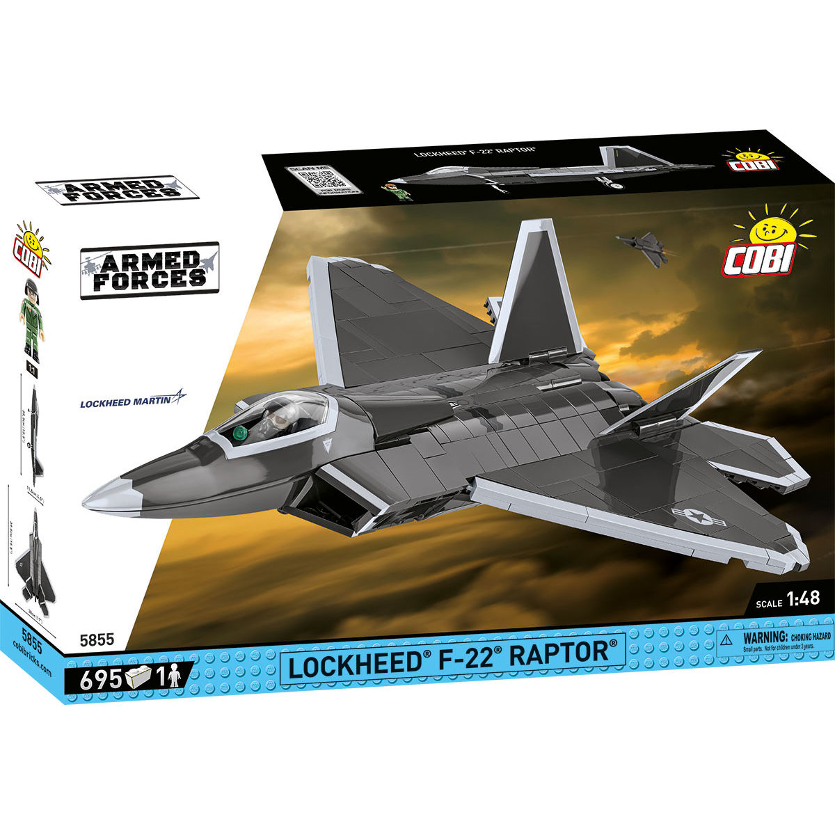 COBI 5855 - Lockheed® F-22® RAPTOR® SCALE 1:48