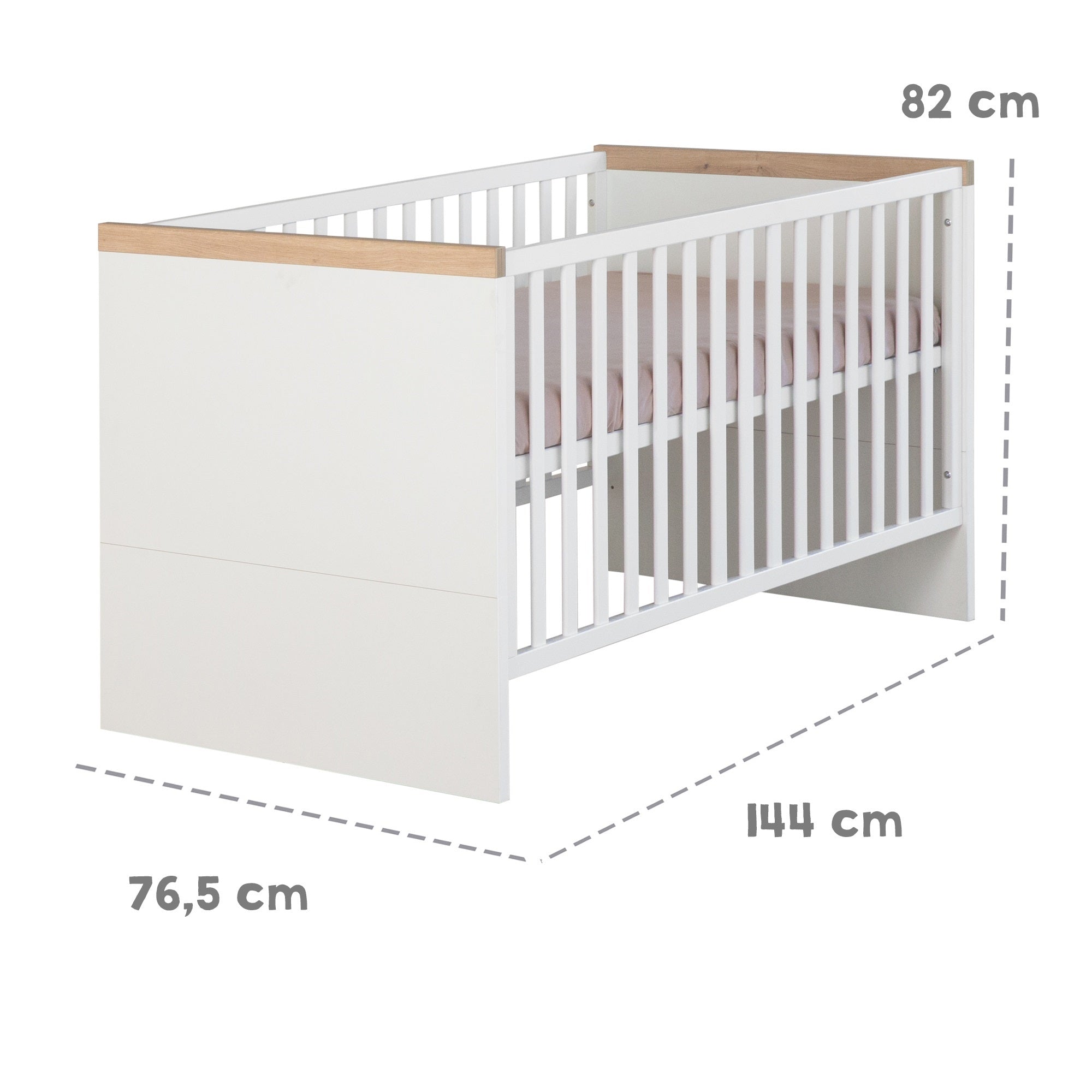 Roba 1911889 Kombi-Kinderbett 70x140 cm Lumo weiß - Produktbild 8