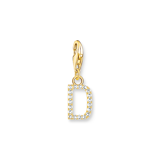 Thomas Sabo Anhänger Charm-Club Buchstabe D Vergoldet Gelbgold Zirkonia Weiß 1967-414-14 Thomas, Sabo, Anhänger, Charm-Club, Buchstabe, D, Vergoldet, Gelbgold, Zirkonia, Weiß, 1967-414-14, Zubehor