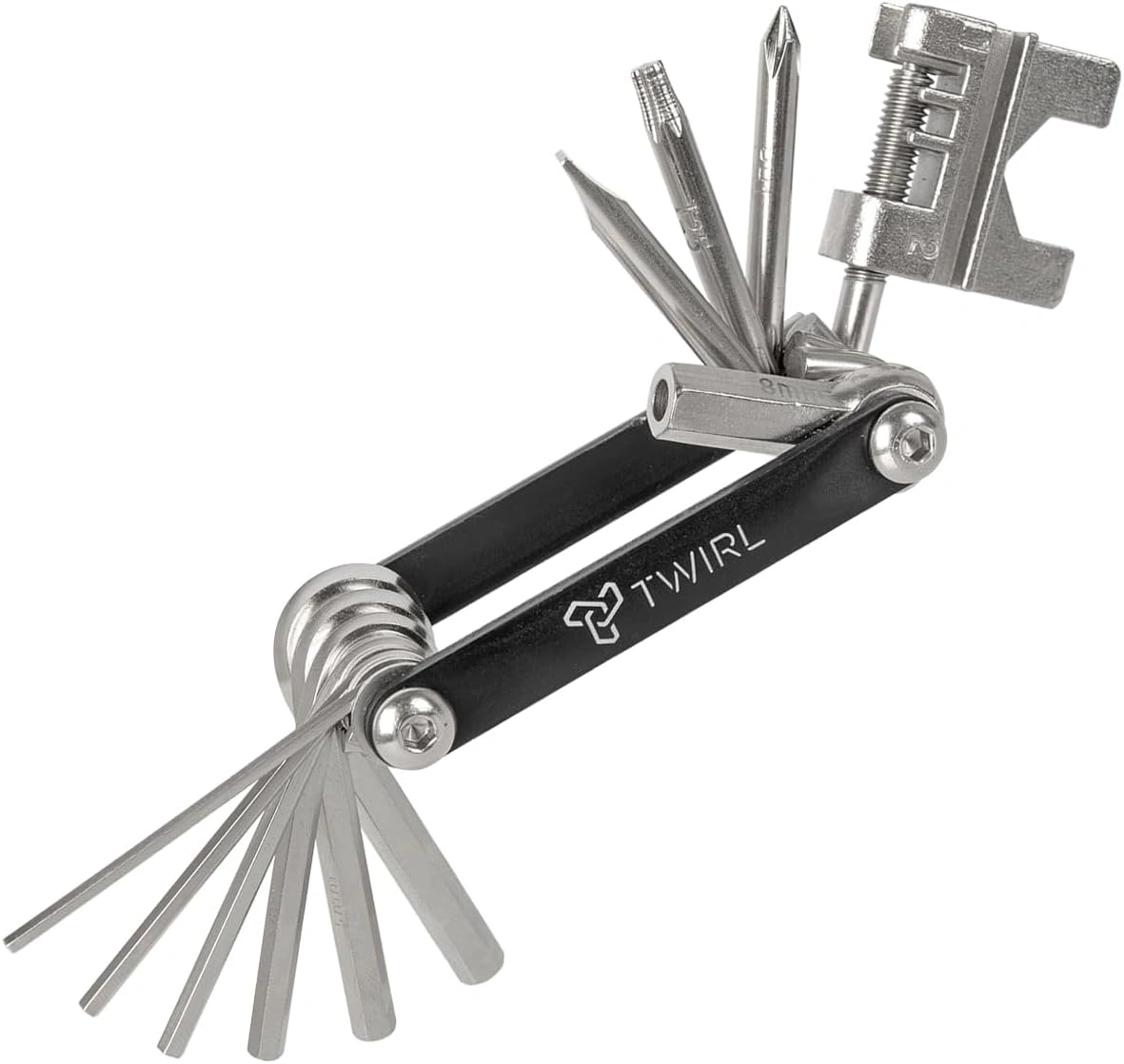 TWIRL 880961 – Falt-Werkzeugset F13 One Schwarz/Silber