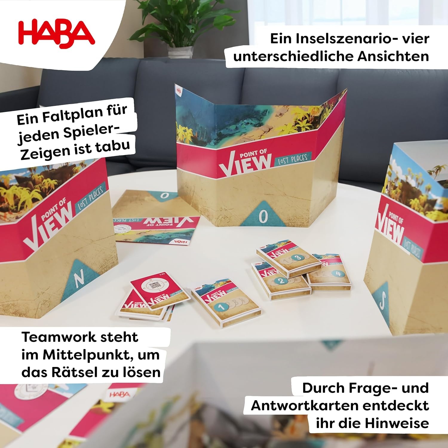 HABA Point of View: Lost Places - Kooperatives Rätselspiel für 2–8 Spieler ab 10 Jahren